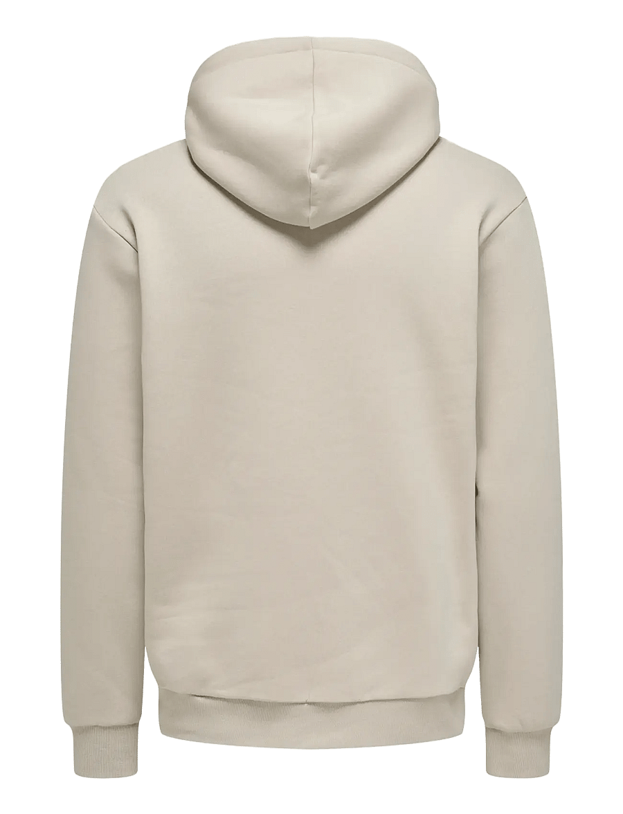 ONLY & SONS - ONSCERES HOODIE SWEAT NOOS - kapuzenpullover - silver lining - 1