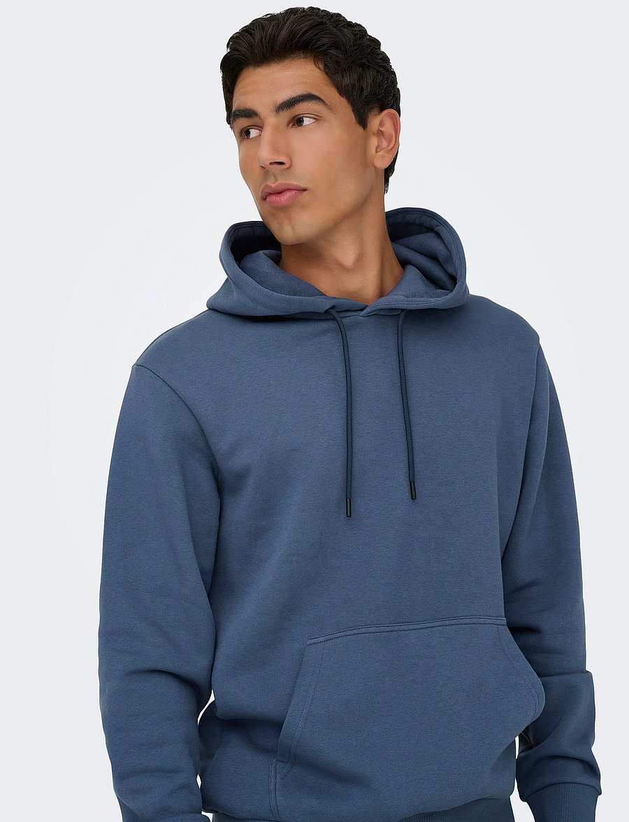 ONLY & SONS - ONSCERES HOODIE SWEAT NOOS - kapuzenpullover - vintage indigo - 5