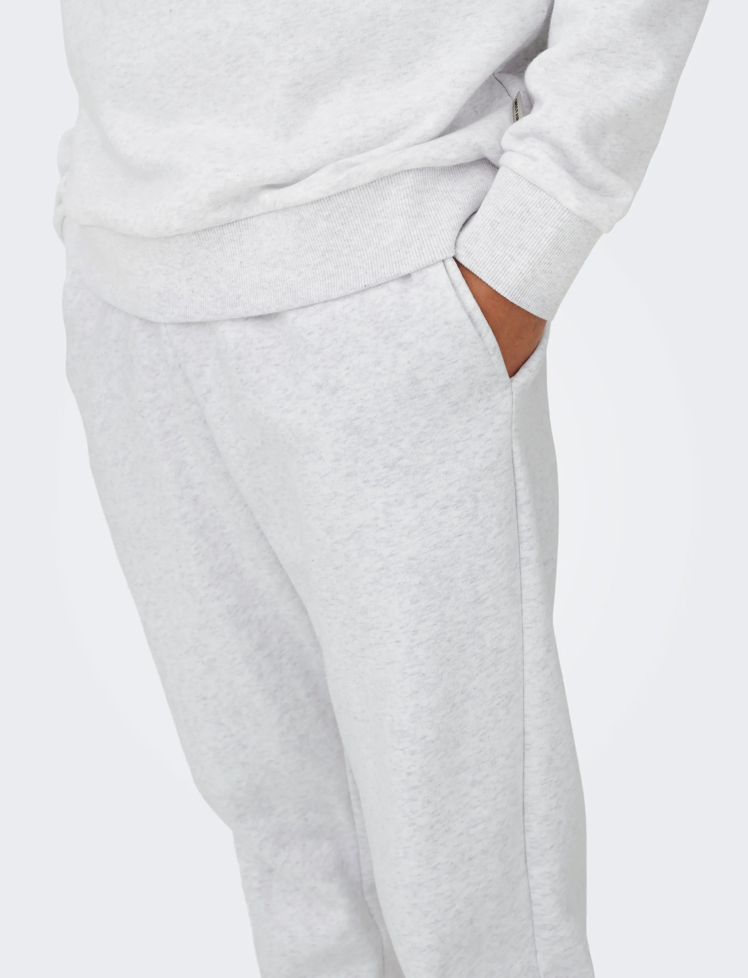 ONLY & SONS - ONSCERES REG SWEAT PANTS NOOS - kollektioner - super light grey melange - 5