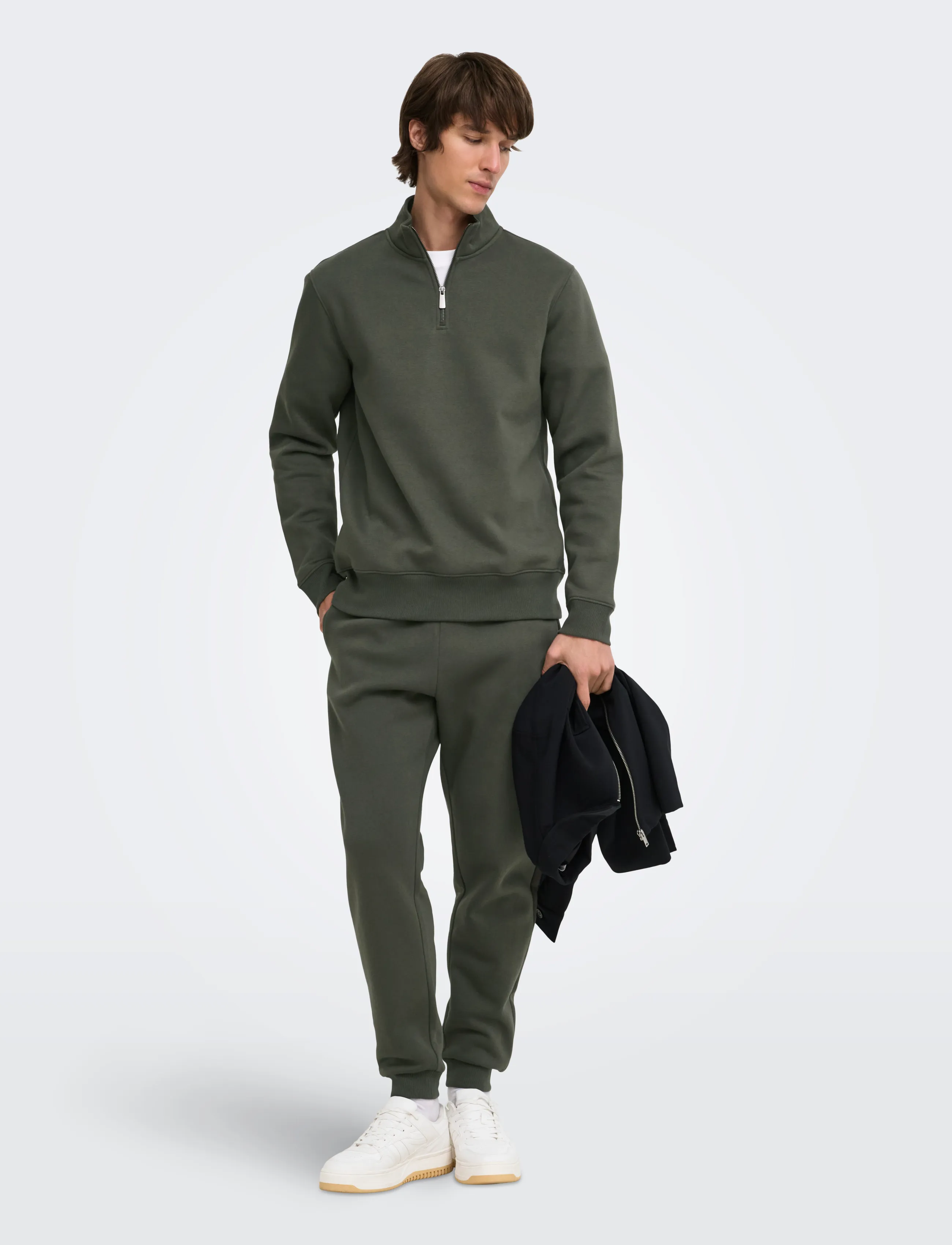 ONLY & SONS - ONSCERES REG SWEAT PANTS NOOS - kollektsioonid - beluga - 4