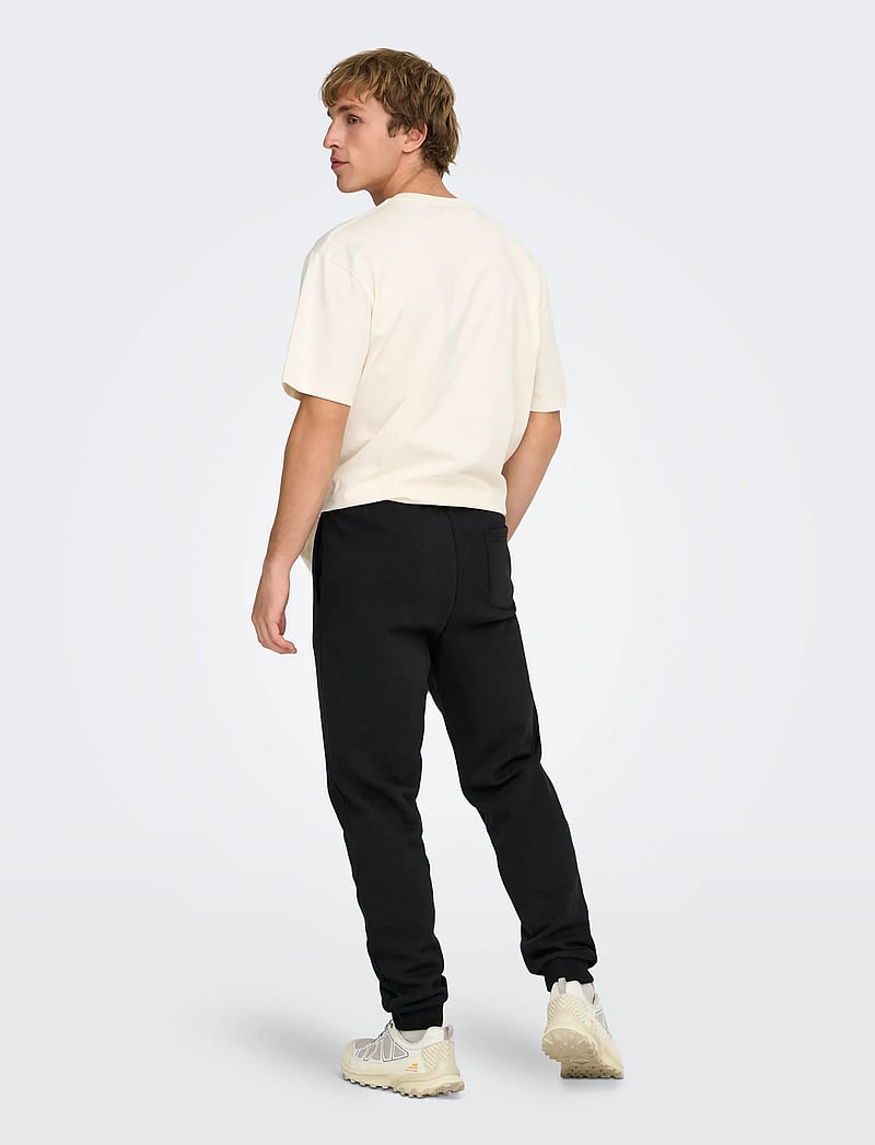ONLY & SONS - ONSCERES REG SWEAT PANTS NOOS - collections - black - 3