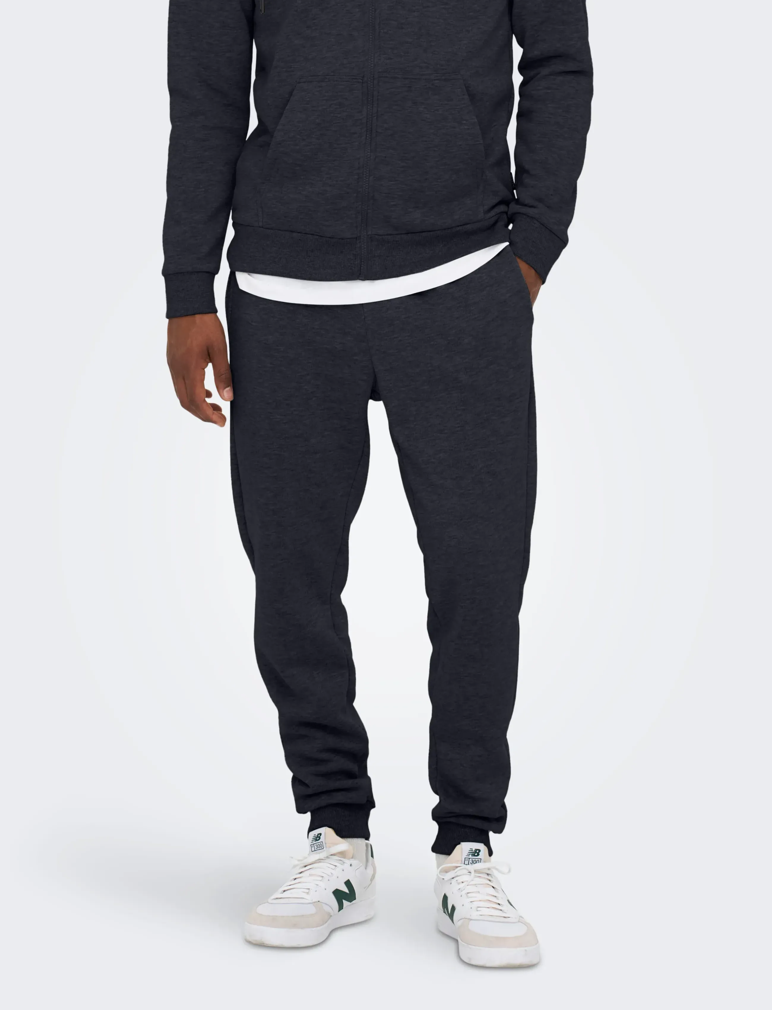 ONLY & SONS Onsceres Reg Sweat Pants Noos, S, Unterteile, Marineblau - Sweatpants, Männerswear