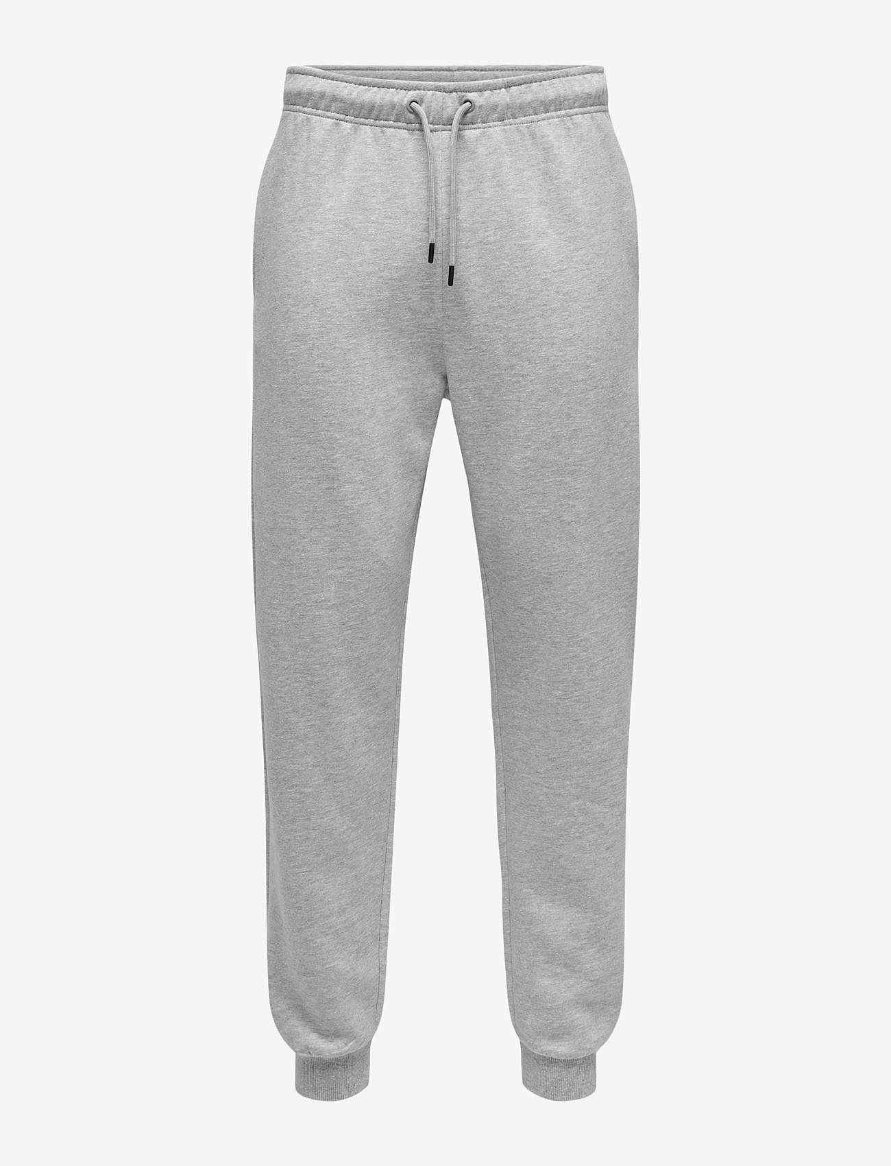 ONLY & SONS - ONSCERES SWEAT PANTS NOOS - kollektioner - light grey melange - 1