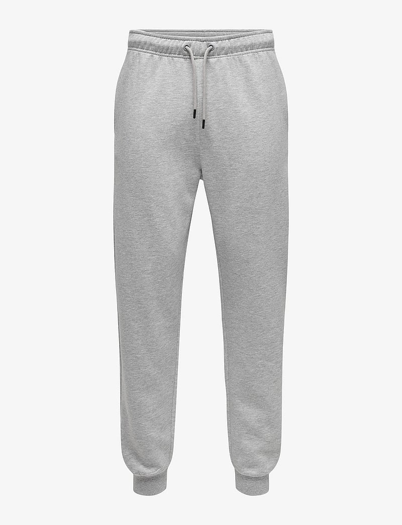 ONLY & SONS - ONSCERES SWEAT PANTS NOOS - kollektioner - light grey melange - 1