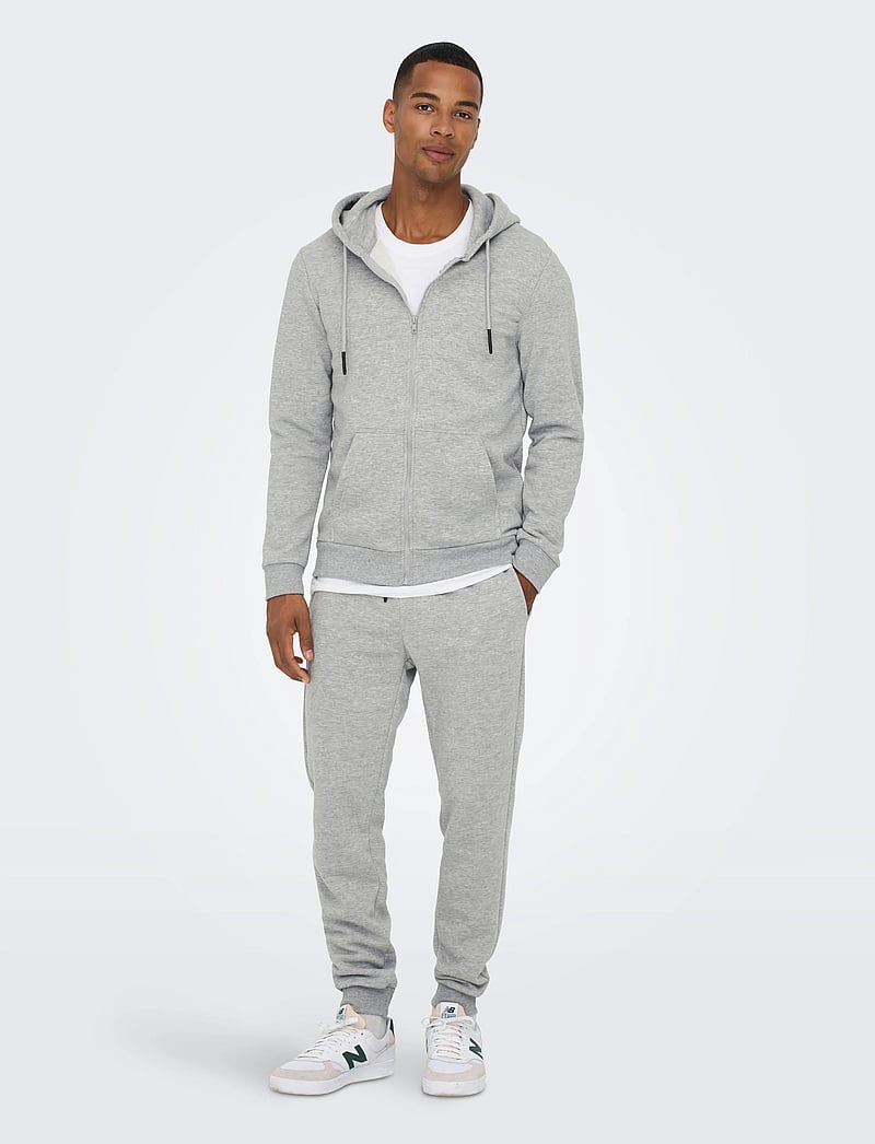 ONLY & SONS - ONSCERES SWEAT PANTS NOOS - kollektioner - light grey melange - 4