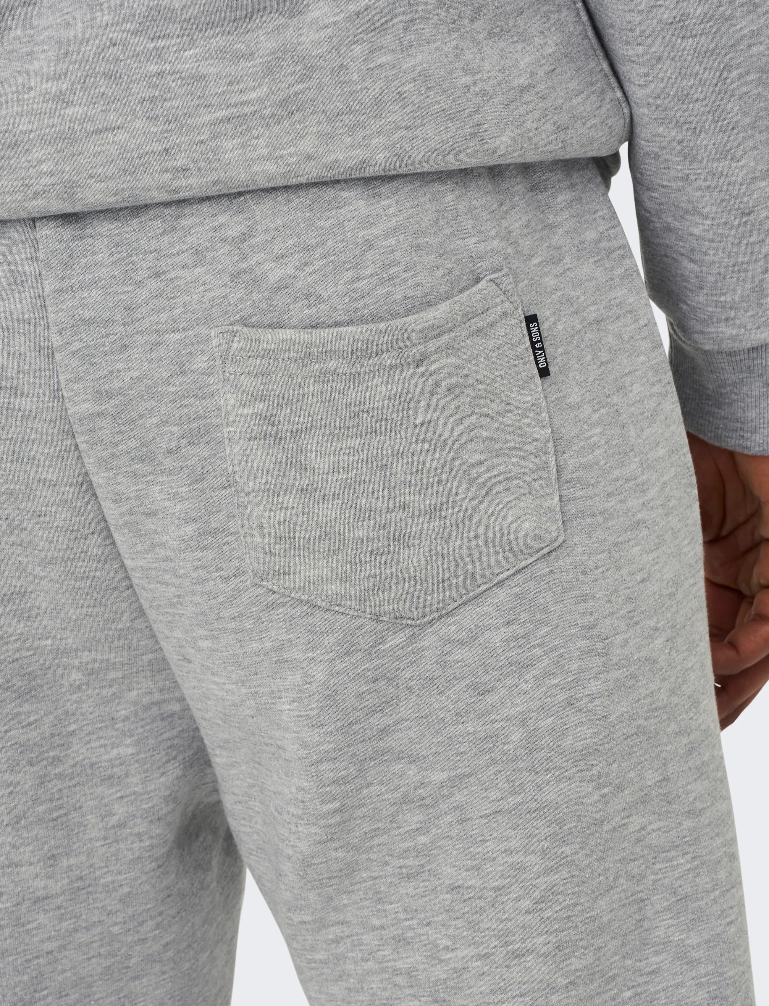 ONLY & SONS - ONSCERES REG SWEAT PANTS NOOS - kollektioner - light grey melange - 5