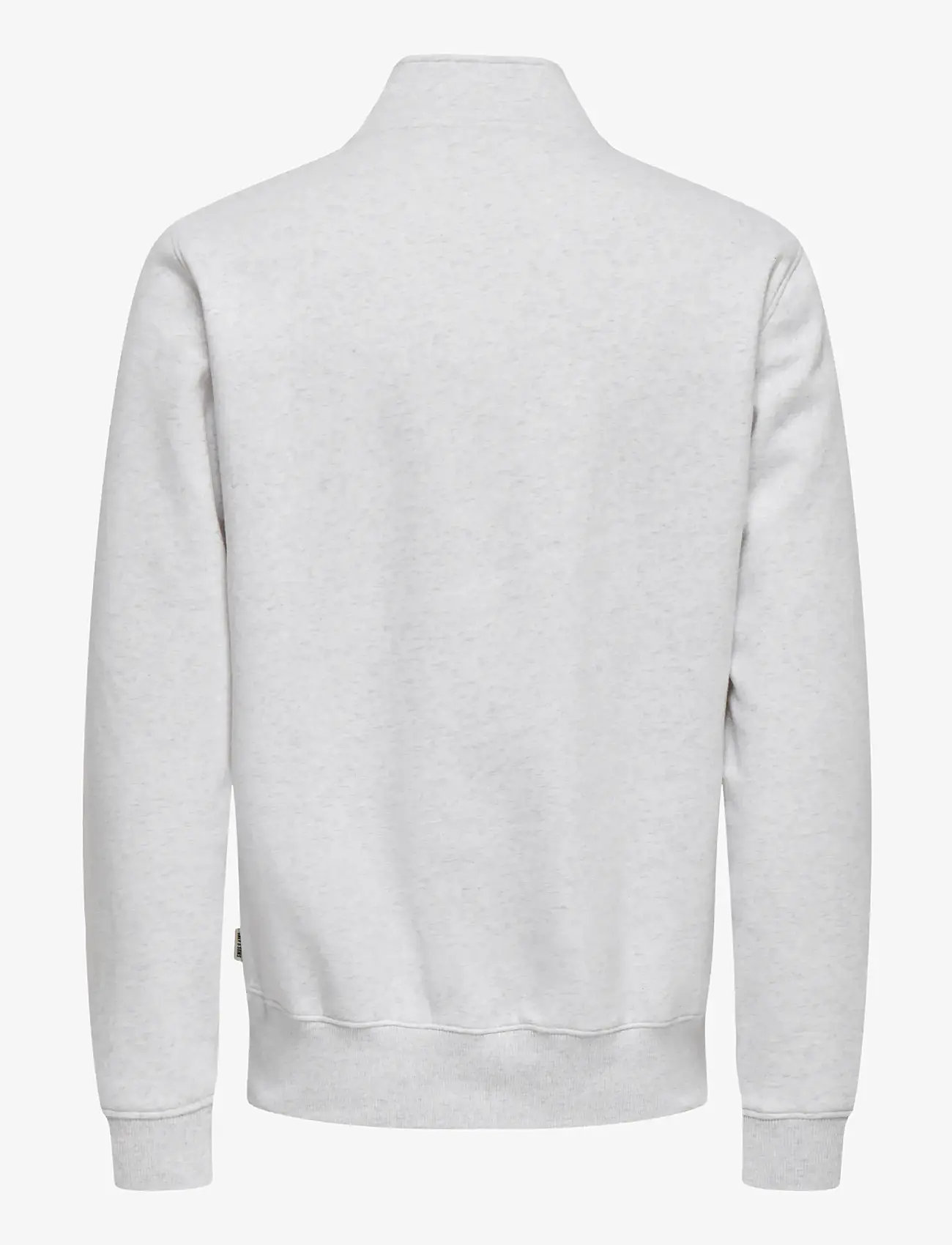 ONLY & SONS - ONSCERES HALF ZIP SWEAT NOOS - kollektioner - super light grey melange - 2