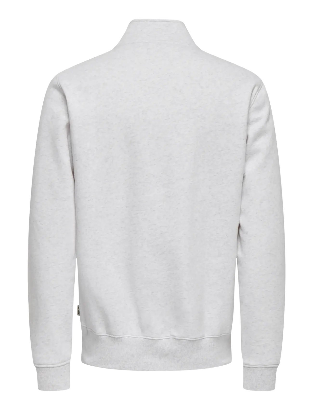 ONLY & SONS - ONSCERES HALF ZIP SWEAT NOOS - kollektioner - super light grey melange - 2
