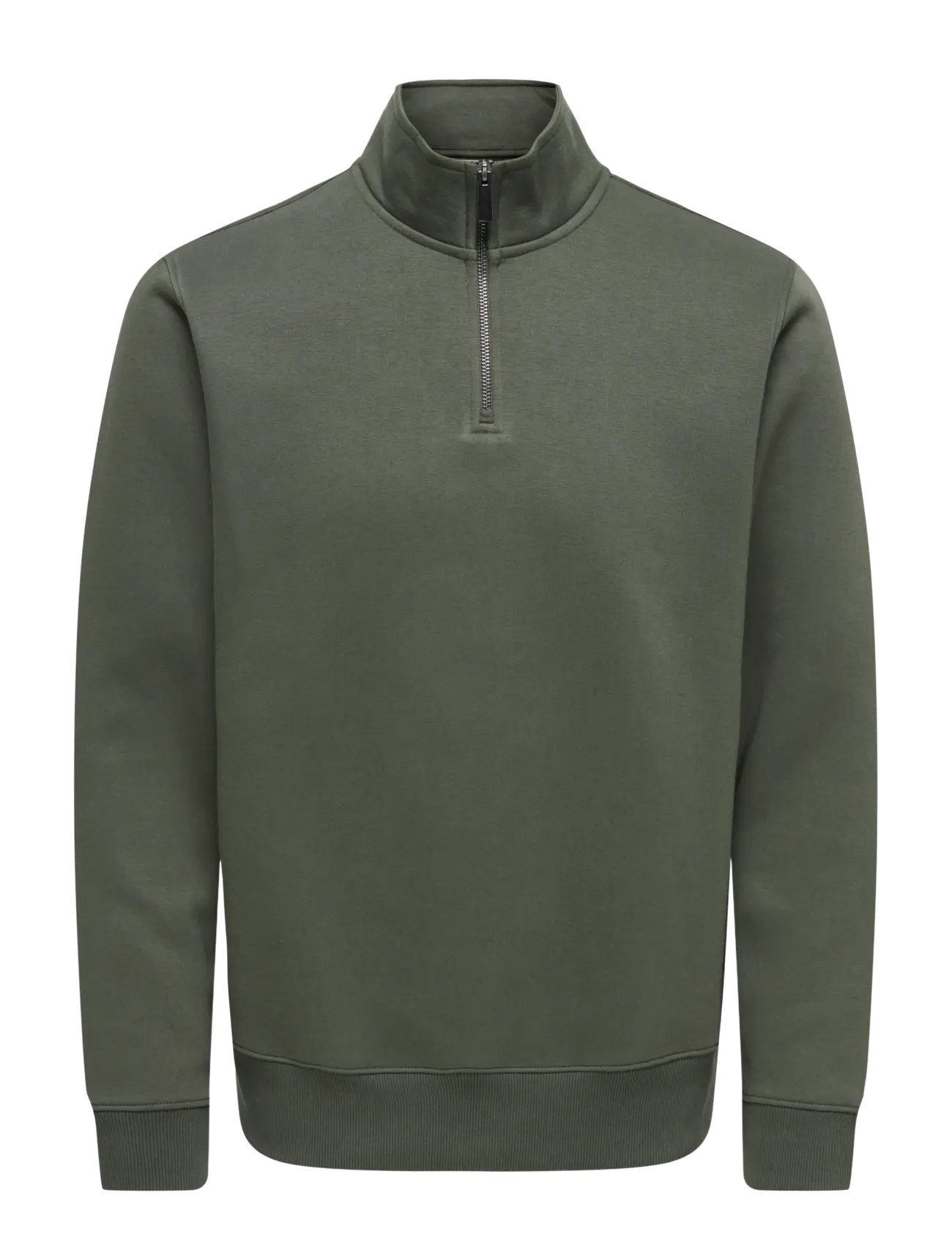 ONLY & SONS - ONSCERES HALF ZIP SWEAT NOOS - sweatshirts - beluga - 1