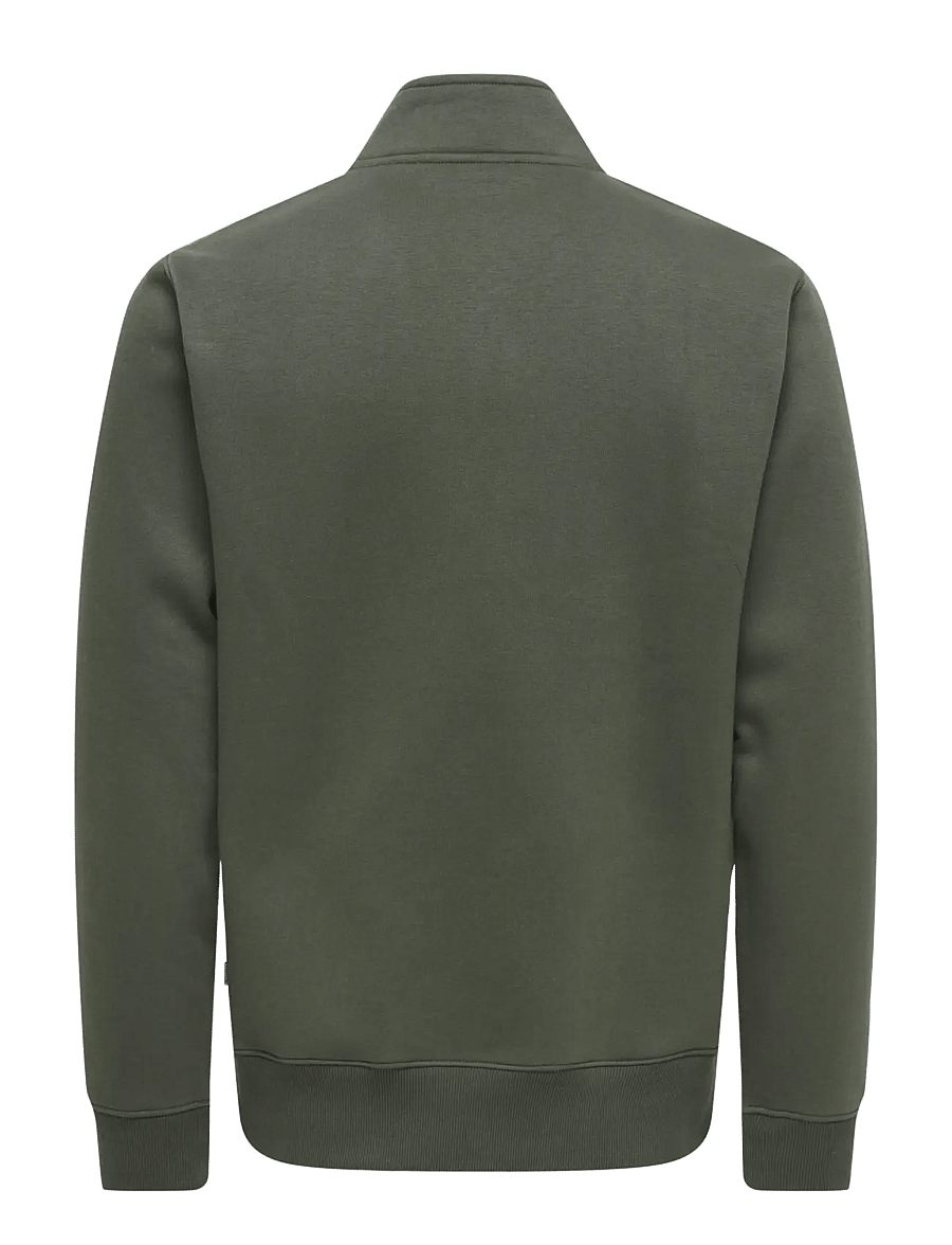 ONLY & SONS - ONSCERES HALF ZIP SWEAT NOOS - sweatshirts - beluga - 2