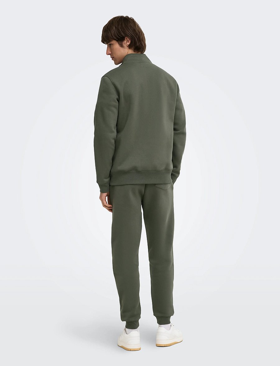 ONLY & SONS - ONSCERES HALF ZIP SWEAT NOOS - sweatshirts - beluga - 3