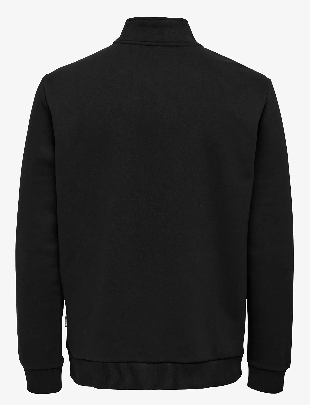 ONLY & SONS - ONSCERES LIFE HALF ZIP SWEAT - lägsta priserna - black - 1