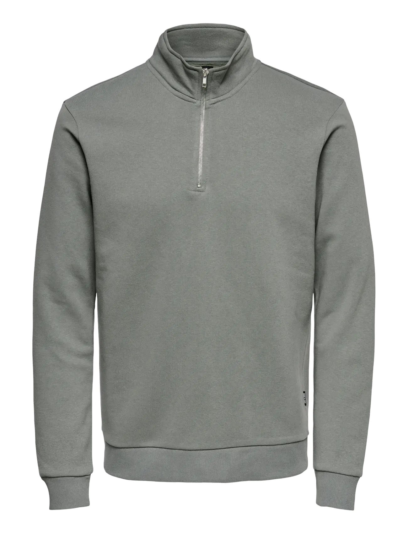 ONLY & SONS ONSCERES HALF ZIP SWEAT NOOS - ONLY & SONS - CASTOR GRAY / grey