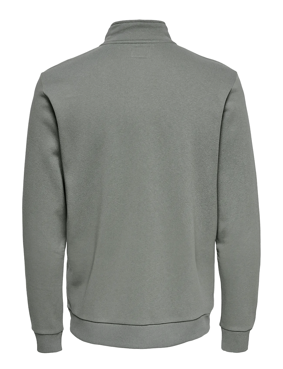 ONLY & SONS - ONSCERES HALF ZIP SWEAT NOOS - kollektionen - castor gray - 2