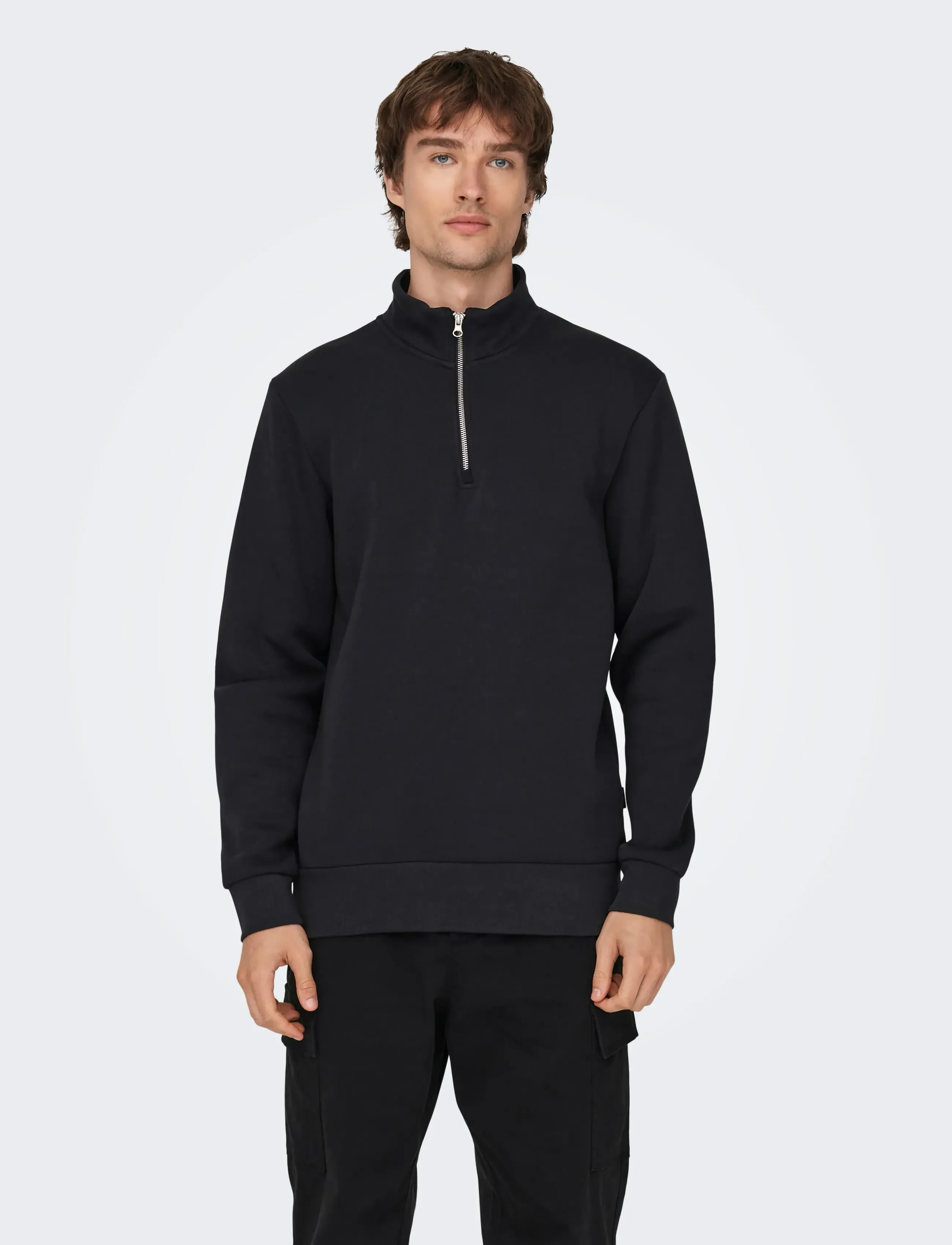 ONLY & SONS ONSCERES HALF ZIP SWEAT NOOS - Kleidung - DARK NAVY / navy