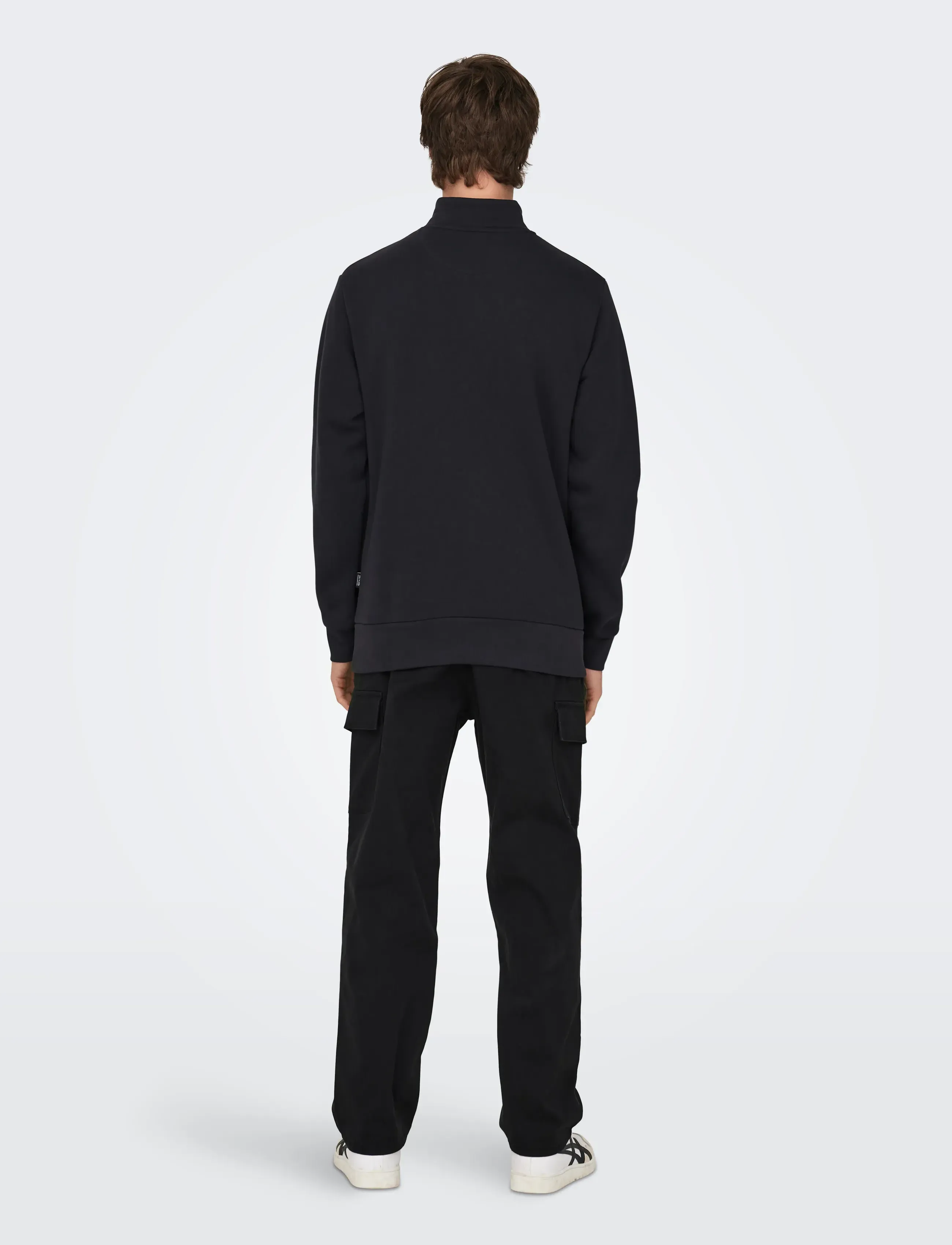 ONLY & SONS - ONSCERES HALF ZIP SWEAT NOOS - kollektsioonid - dark navy - 3