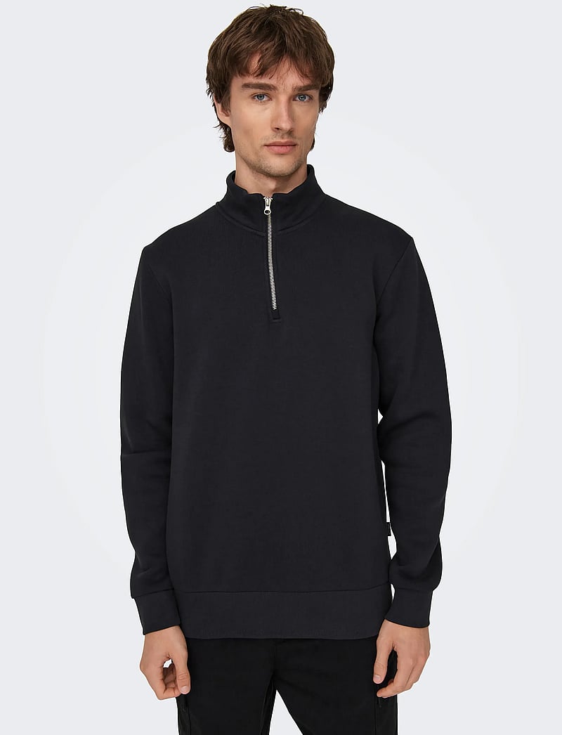 ONLY & SONS - ONSCERES HALF ZIP SWEAT NOOS - kollektionen - dark navy - 4