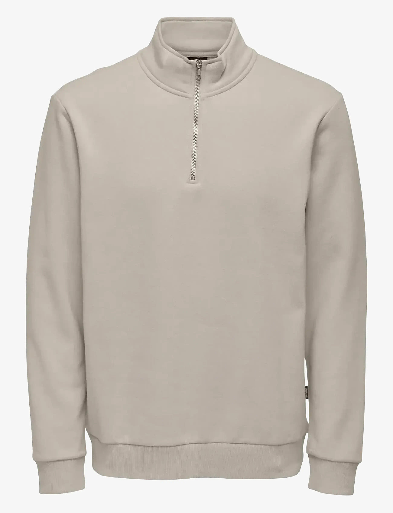 ONLY & SONS - ONSCERES LIFE HALF ZIP SWEAT - kollektsioonid - silver lining - 1