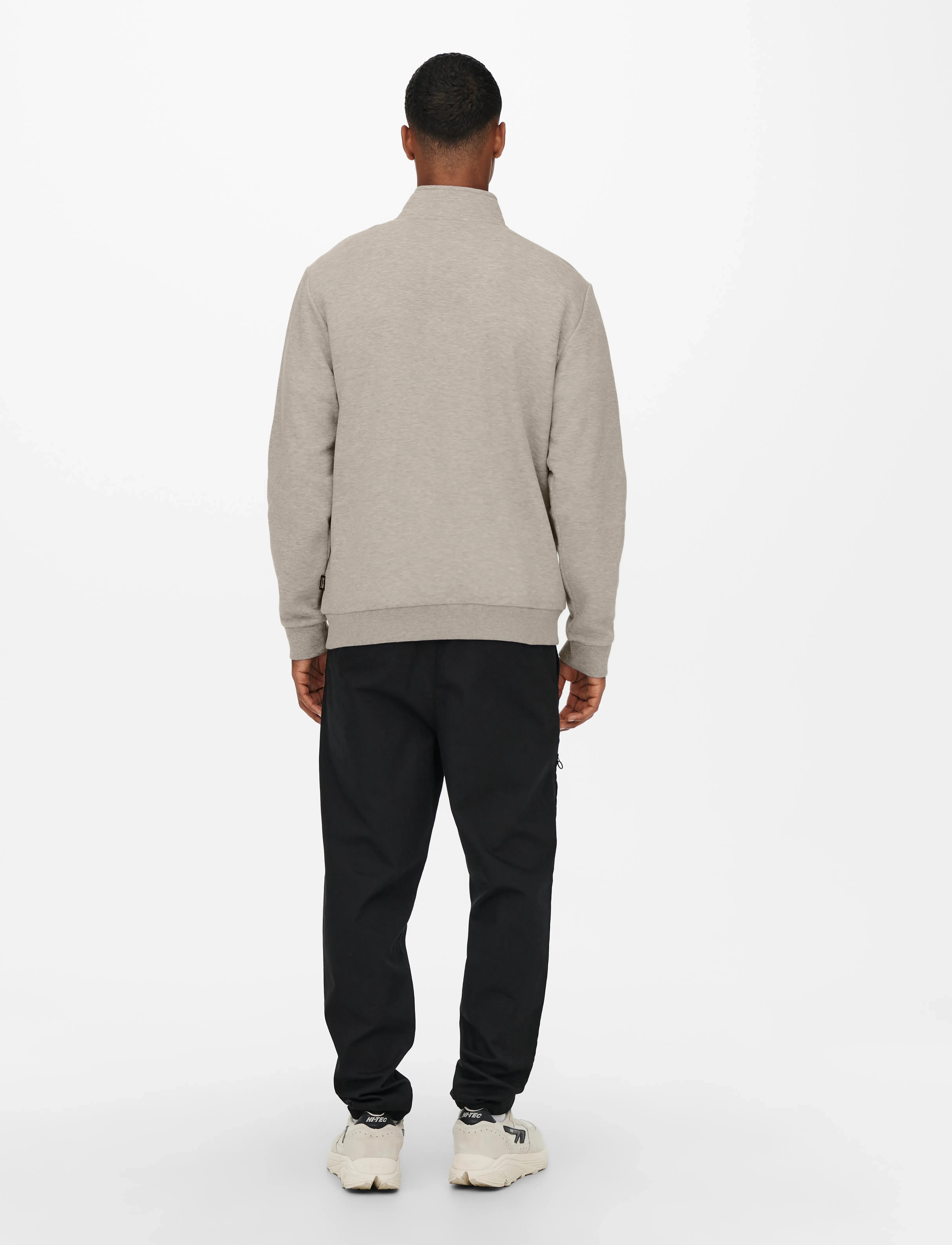 ONLY & SONS - ONSCERES HALF ZIP SWEAT NOOS - kollektioner - silver lining - 3