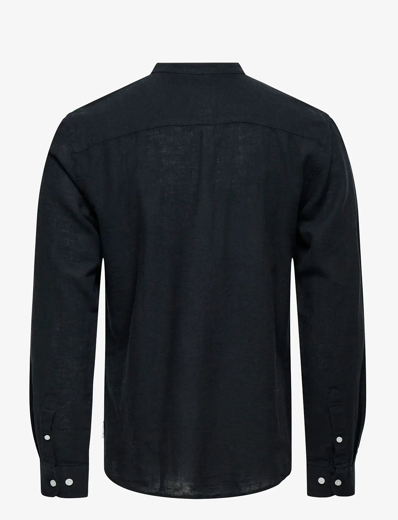 ONLY & SONS - ONSCAIDEN LIFE LS LINEN BLEND MAO NOOS - hørskjorter - black - 2