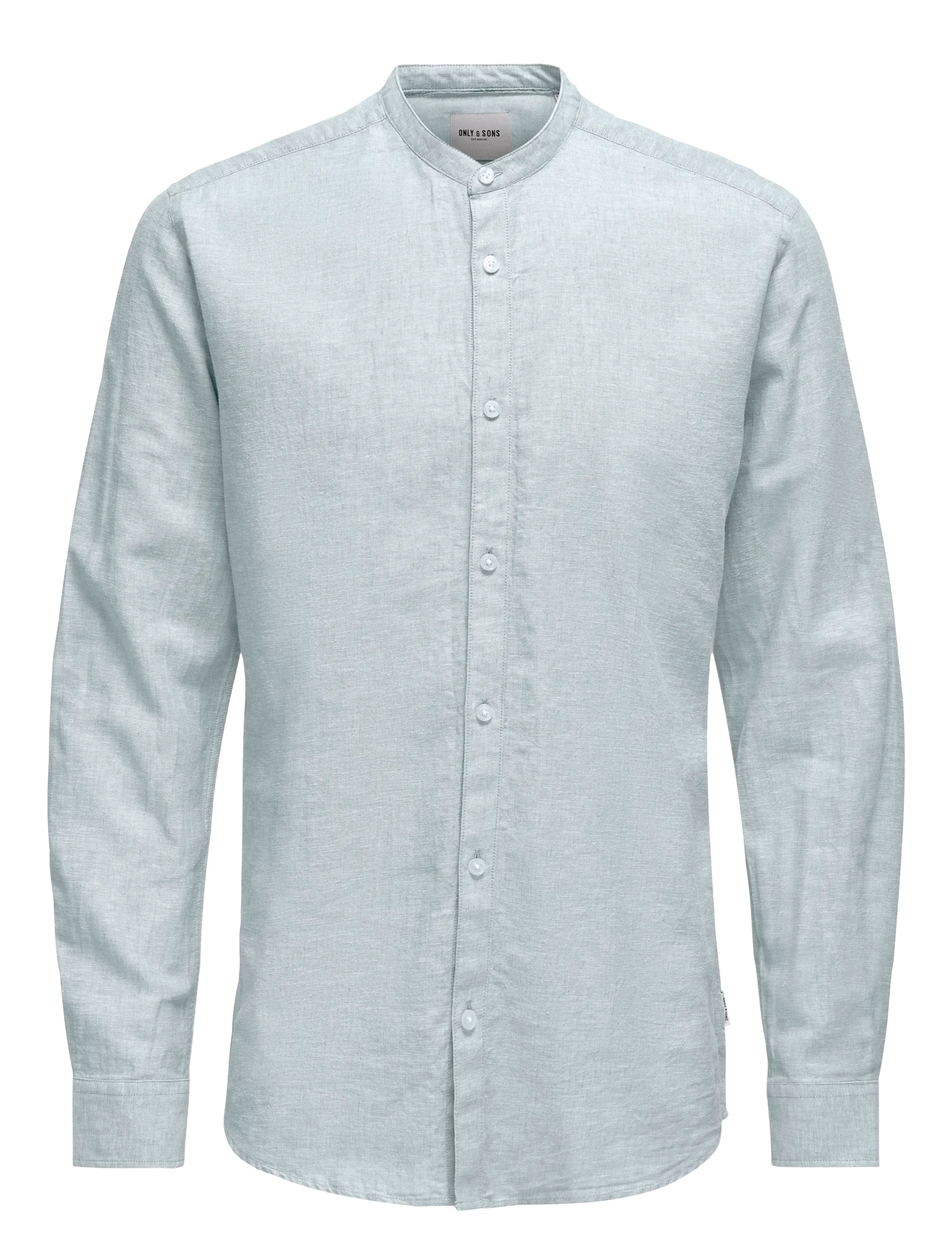 ONLY & SONS ONSCAIDEN LIFE LS LINEN BLEND MAO NOOS - Basic-Hemden - CASHMERE BLUE / blue
