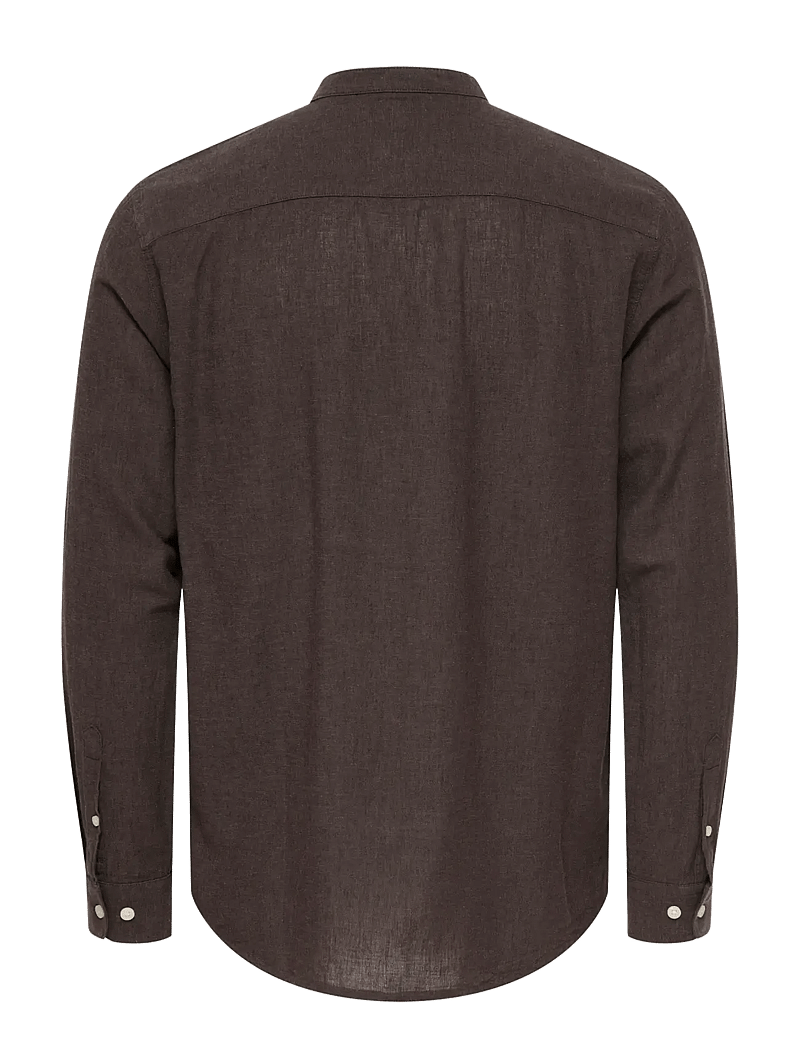 ONLY & SONS - ONSCAIDEN LIFE LS LINEN BLEND MAO NOOS - hørskjorter - coffee bean - 2