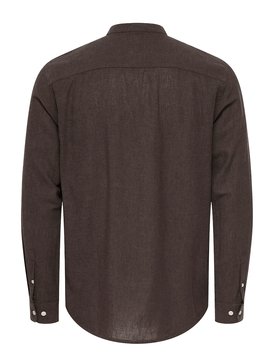 ONLY & SONS - ONSCAIDEN LIFE LS LINEN BLEND MAO NOOS - linneskjortor - coffee bean - 2