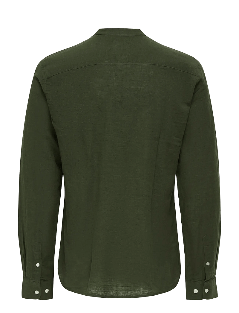 ONLY & SONS - ONSCAIDEN LIFE LS LINEN BLEND MAO NOOS - leinenhemden - kambaba - 2