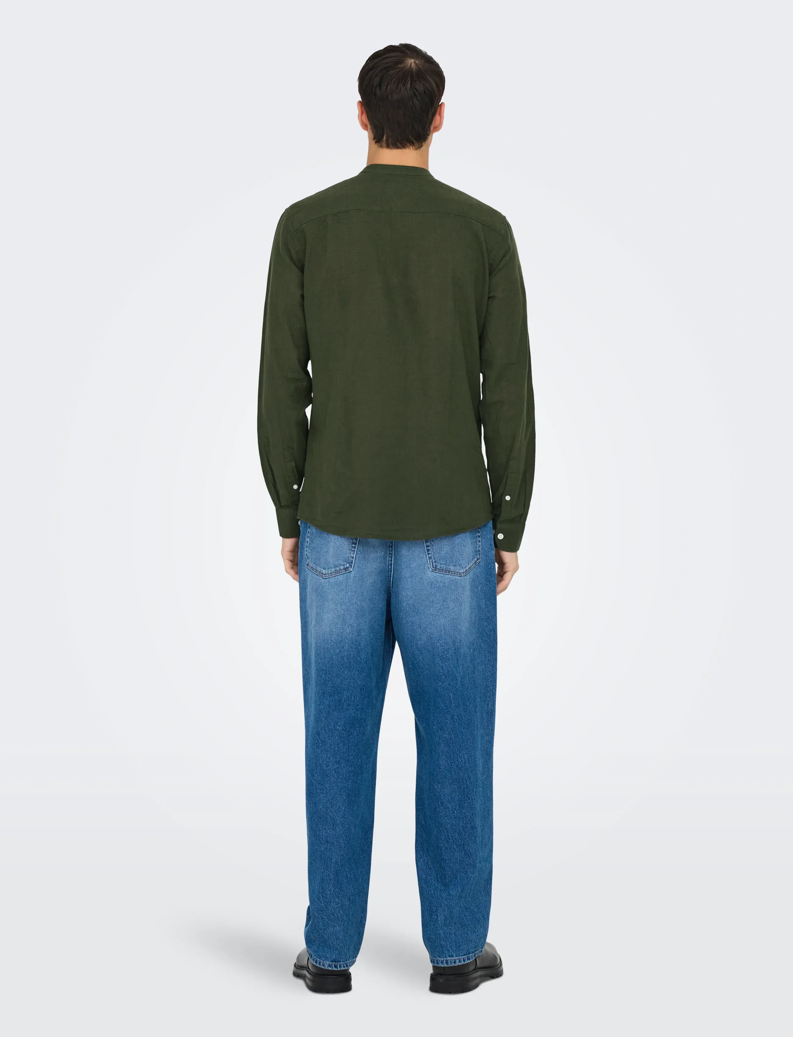 ONLY & SONS - ONSCAIDEN LIFE LS LINEN BLEND MAO NOOS - linased särgid - kambaba - 3