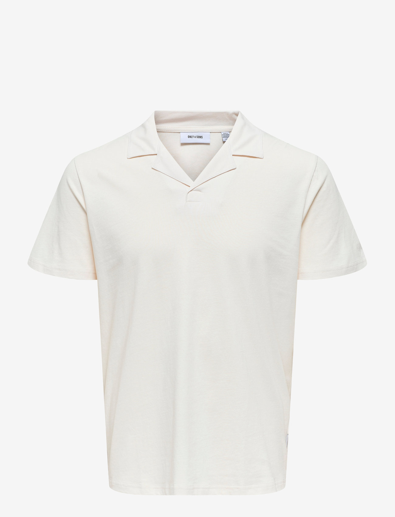 ONLY & SONS - ONSABRAHAM REG SS RESORT POLO CS - kurzärmelig - egret - 1