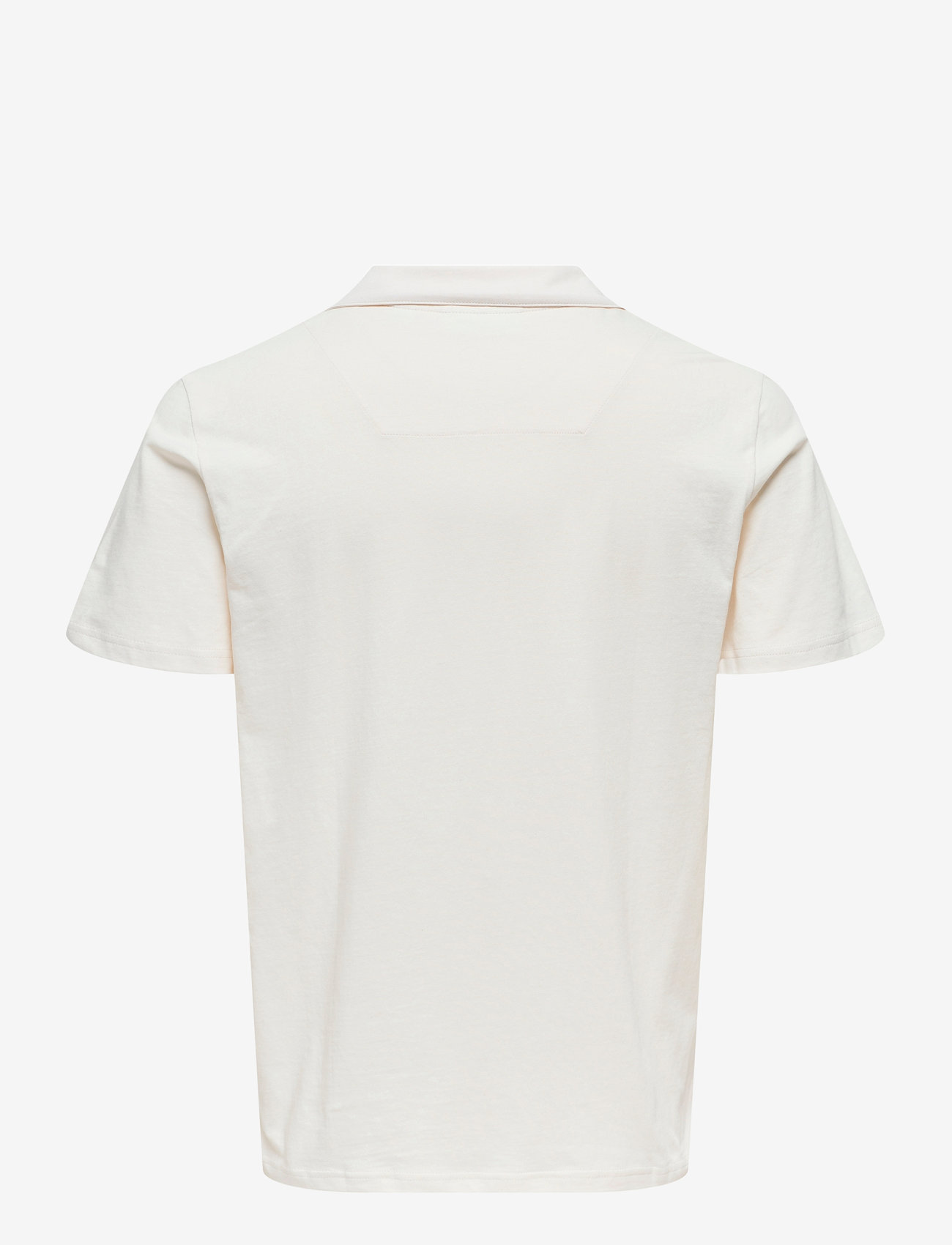 ONLY & SONS - ONSABRAHAM REG SS RESORT POLO CS - kurzärmelig - egret - 2