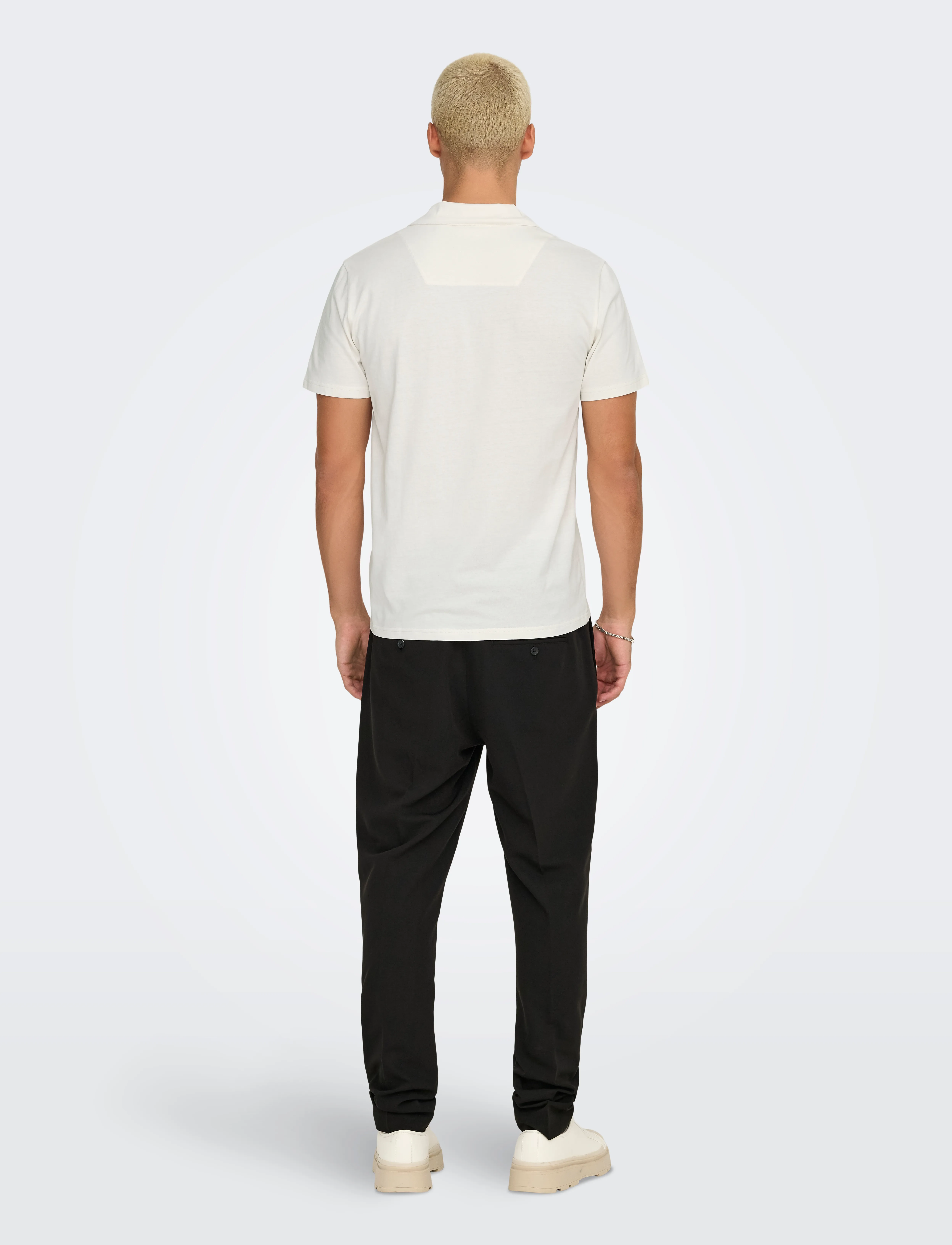 ONLY & SONS - ONSABRAHAM REG SS RESORT POLO CS - kortærmede poloer - egret - 3