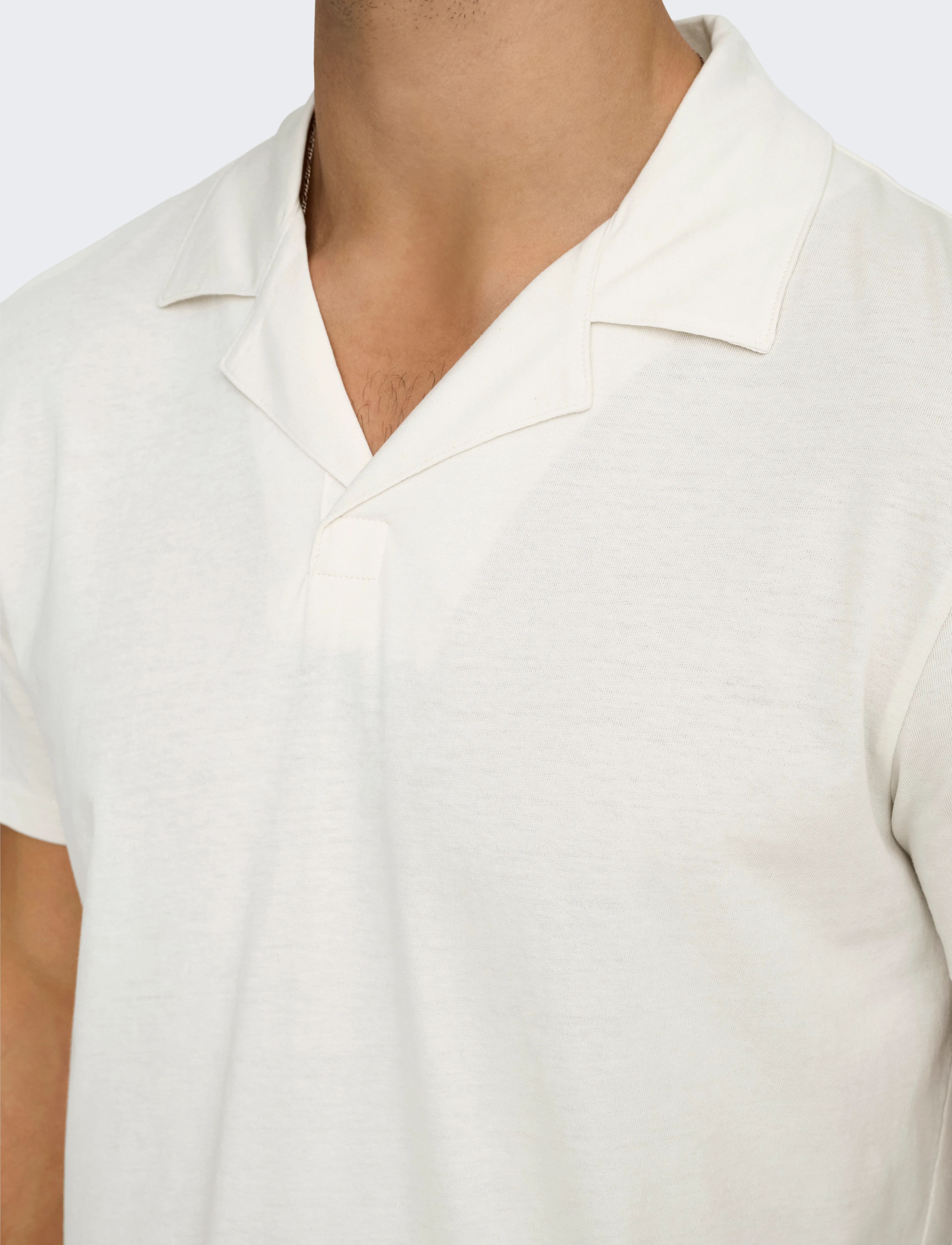 ONLY & SONS - ONSABRAHAM REG SS RESORT POLO CS - kortærmede poloer - egret - 5