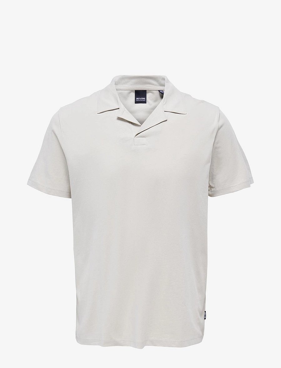ONLY & SONS - ONSABRAHAM REG SS RESORT POLO CS - kortærmede poloer - pelican - 1