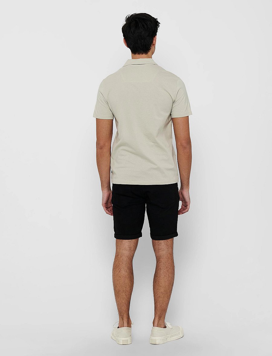 ONLY & SONS - ONSABRAHAM REG SS RESORT POLO CS - kortærmede poloer - pelican - 3