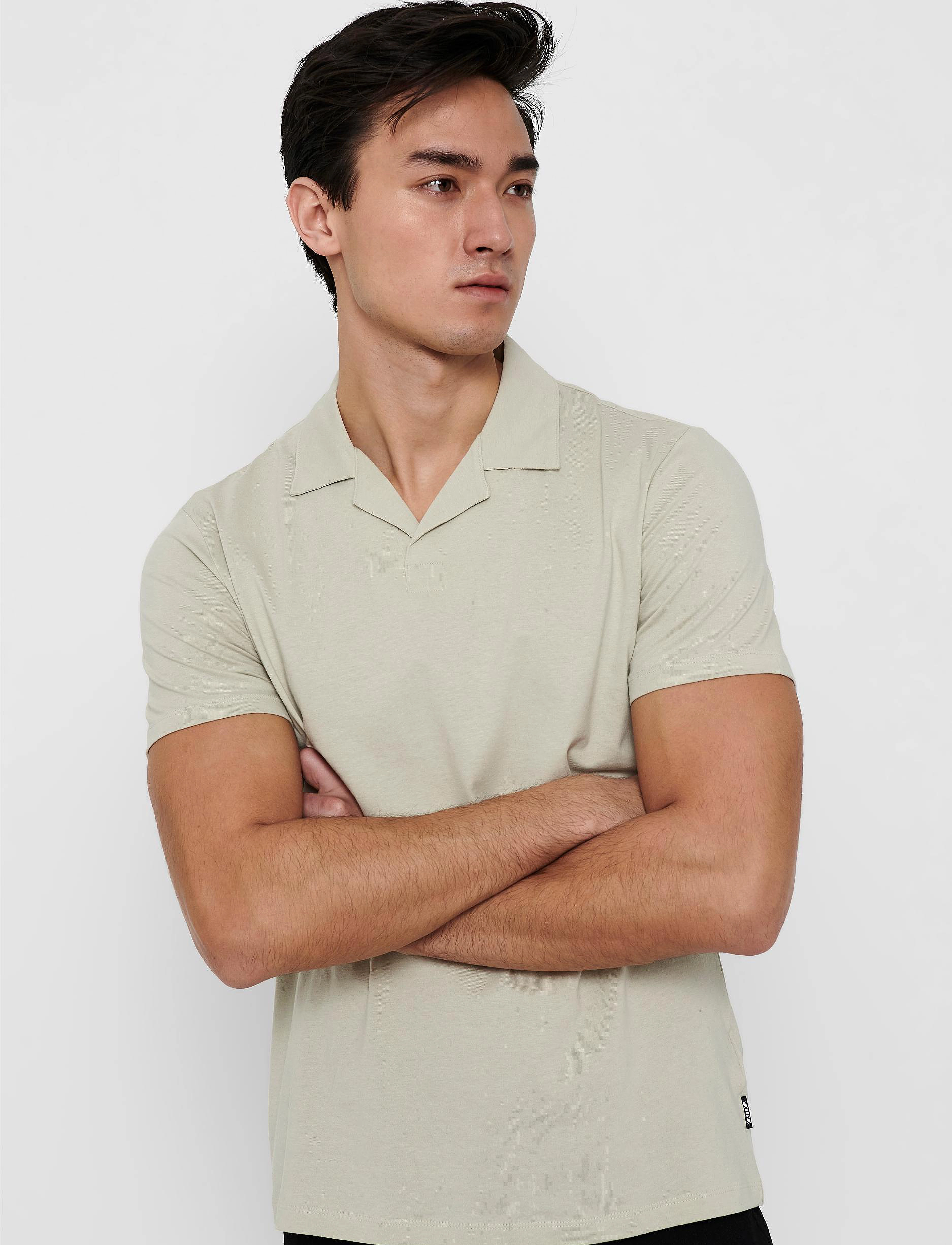 ONLY & SONS - ONSABRAHAM REG SS RESORT POLO CS - kortærmede poloer - pelican - 5