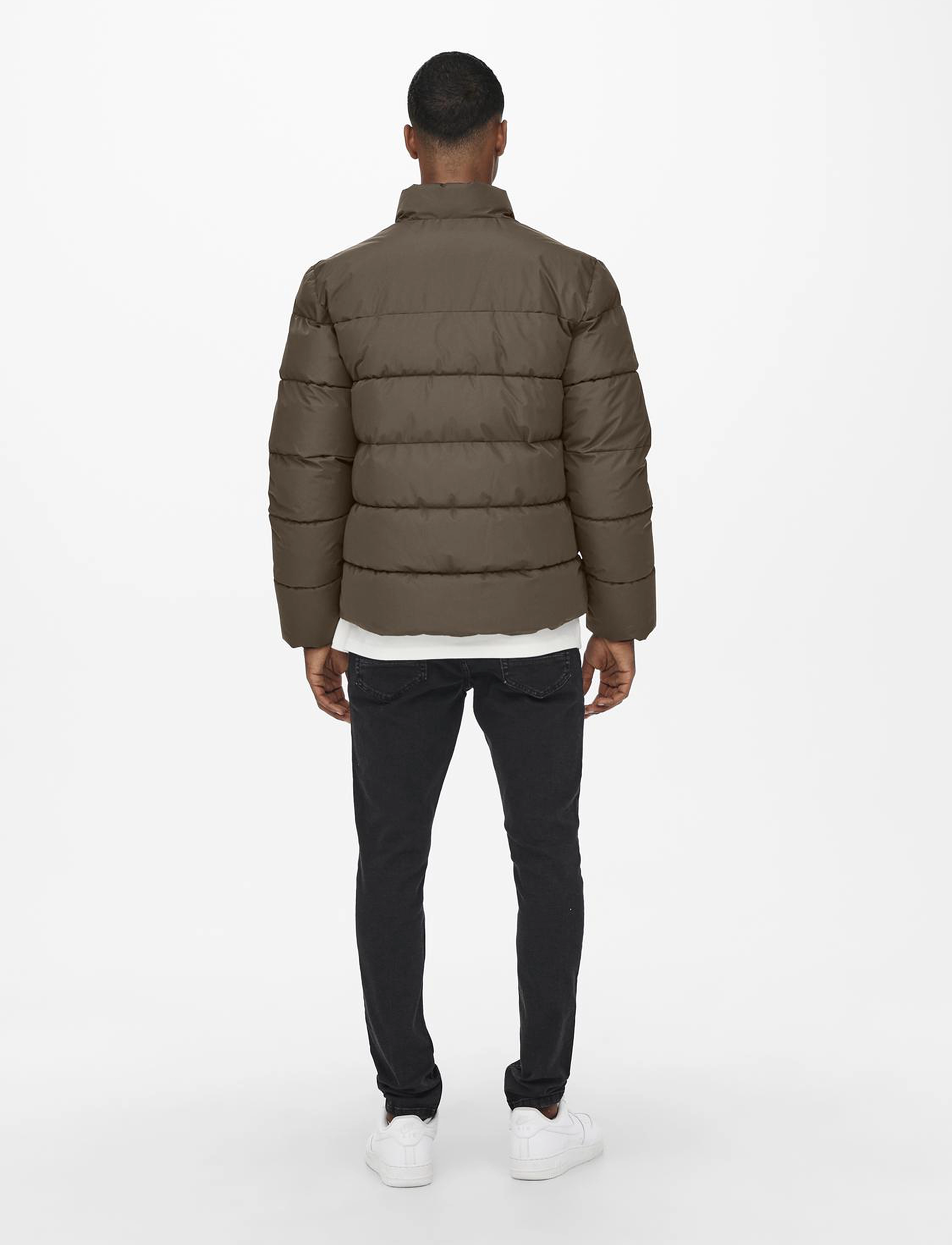 ONLY & SONS - ONSMELVIN LIFE  PUFFER JACKET OTW VD - hot fudge - 2