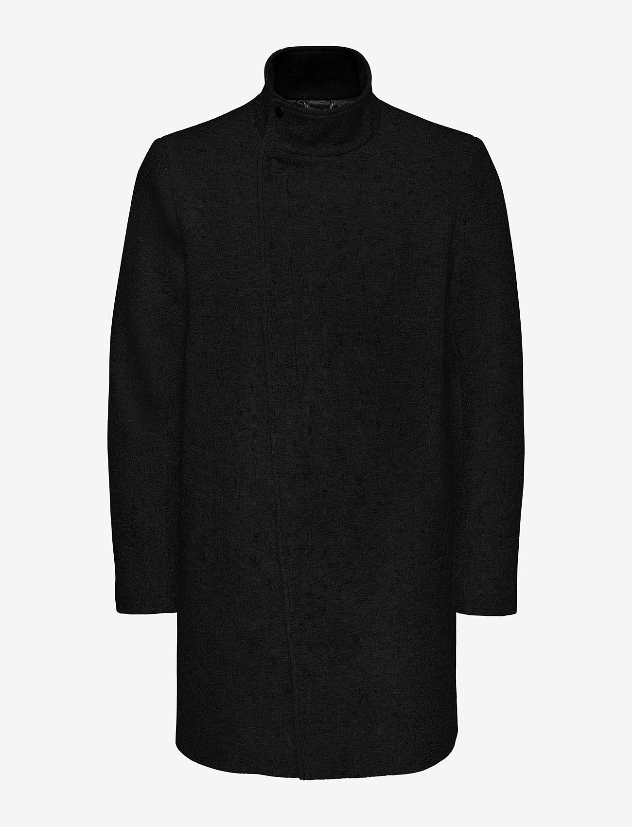 ONLY & SONS - ONSOSCAR KING COAT OTW VD CS - wool coats - black - 0
