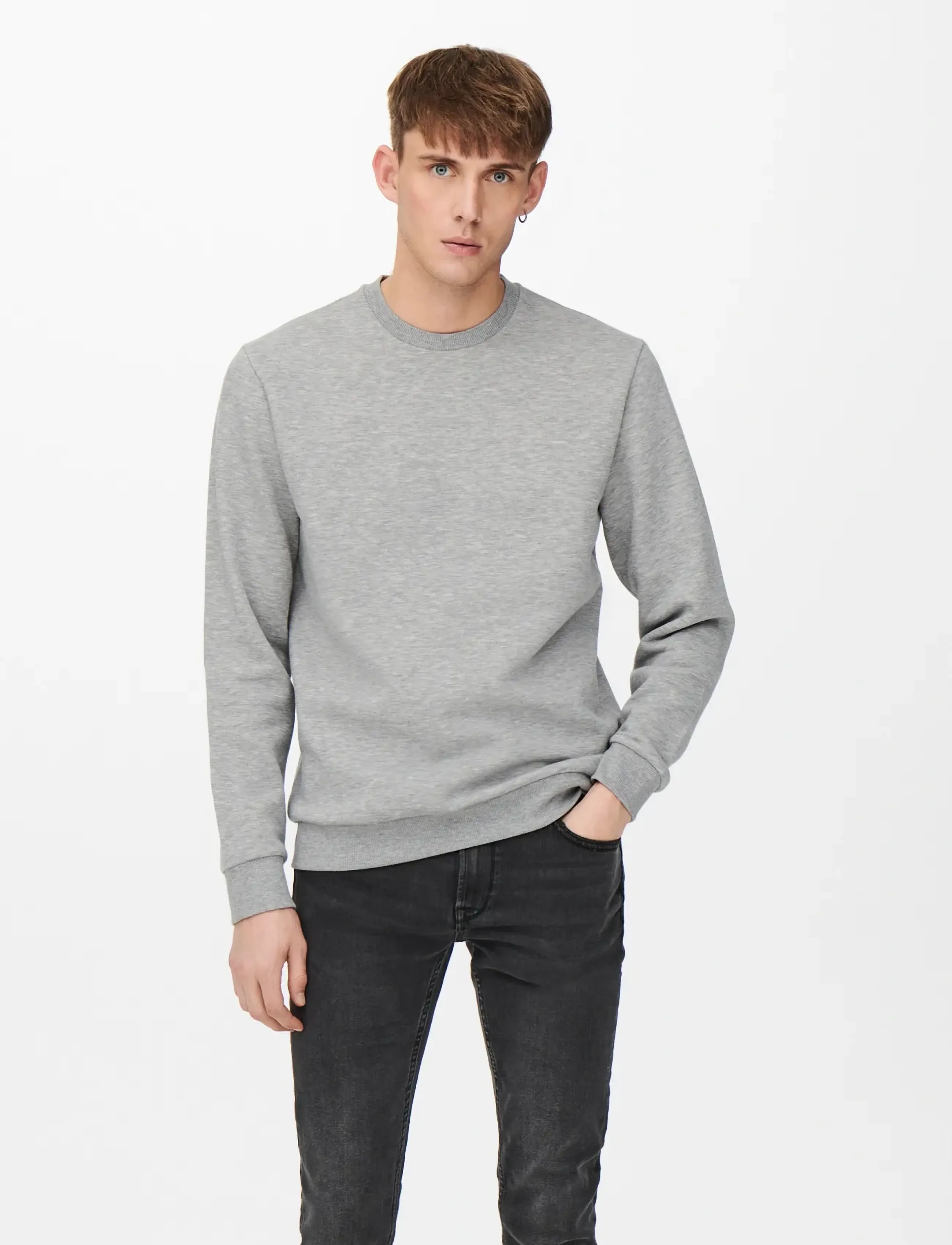 ONLY & SONS ONSCERES CREW NECK SWEAT 2-PACK - Kollektionen - BLACK / black