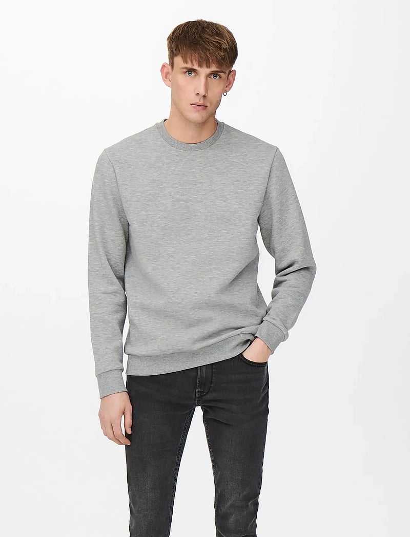 ONLY & SONS - ONSCERES CREW NECK SWEAT 2-PACK - urlaubsfavoriten - black - 0