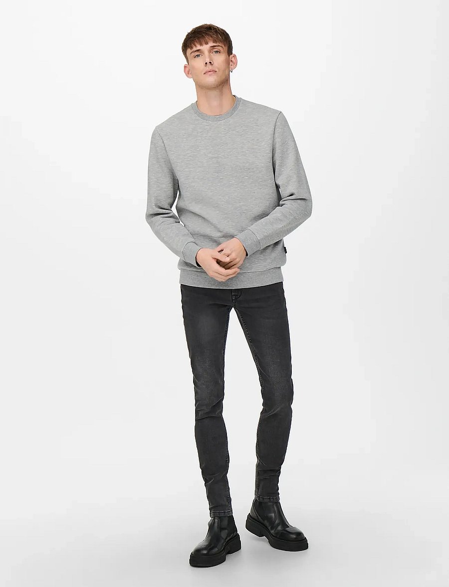 ONLY & SONS - ONSCERES CREW NECK SWEAT 2-PACK - swetry - black - 4