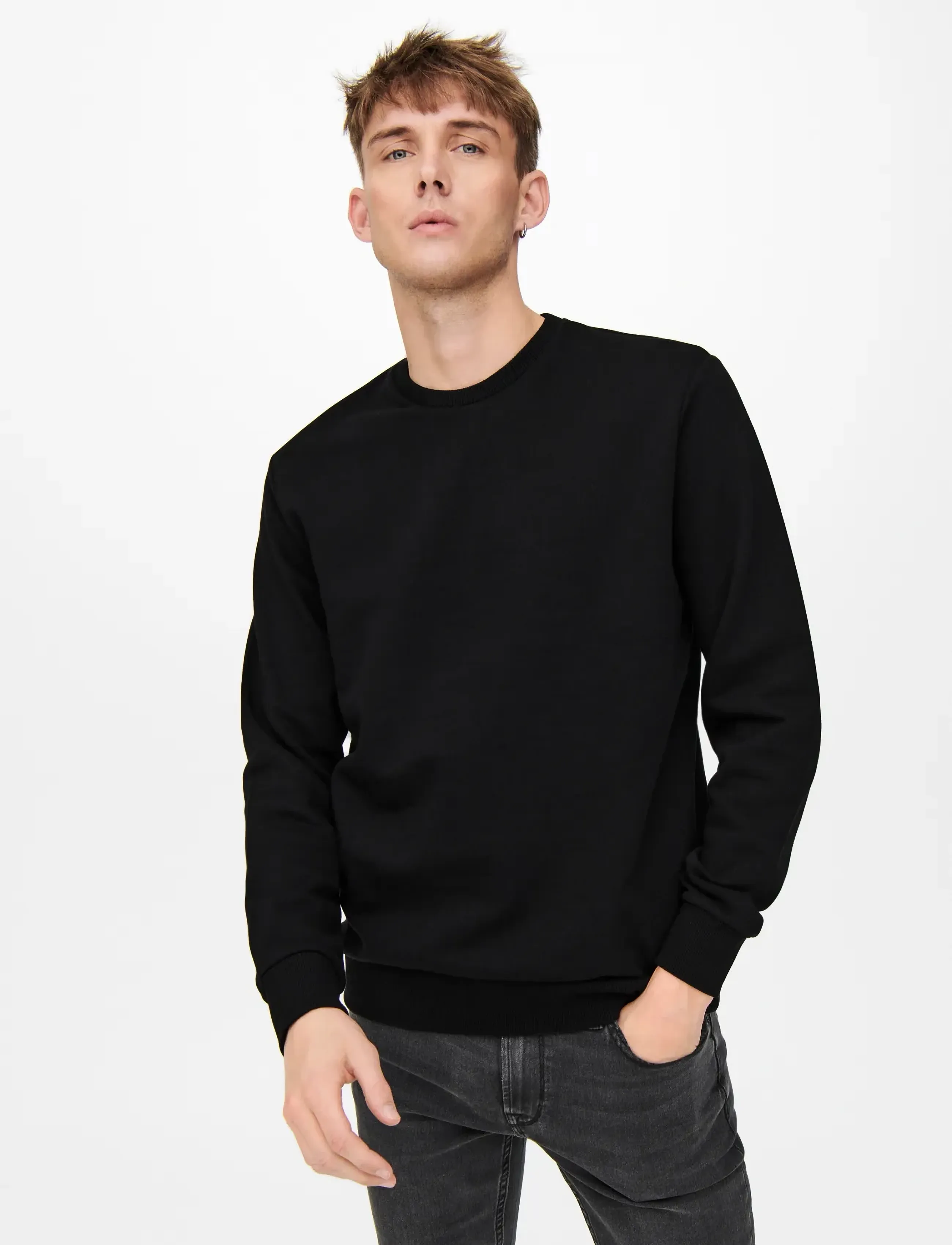 ONLY & SONS Onsceres Crew Neck Sweat 2-Pack sweatshirts herr – bild 6