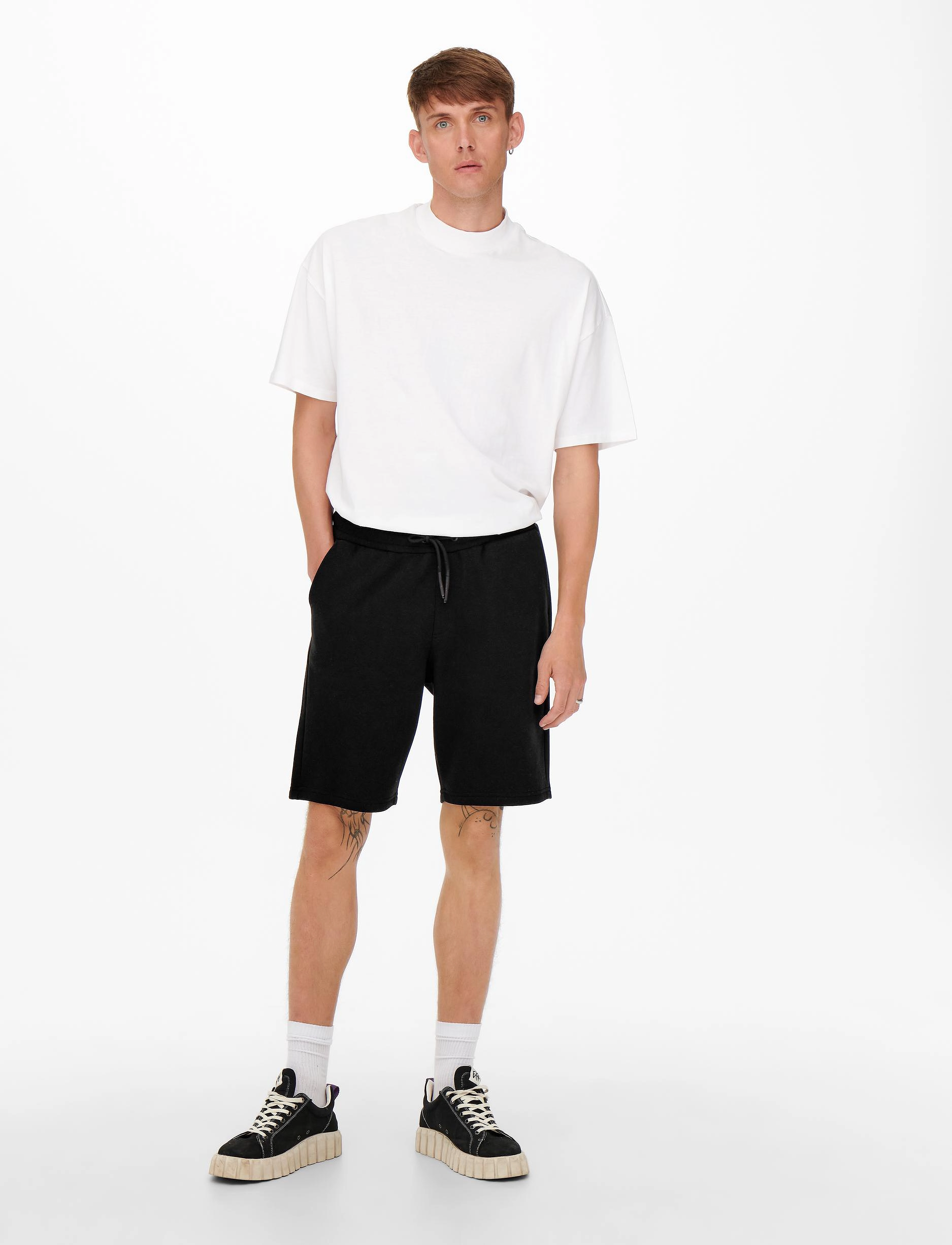 ONLY & SONS - ONSCERES SWEAT SHORTS NOOS - black - 4