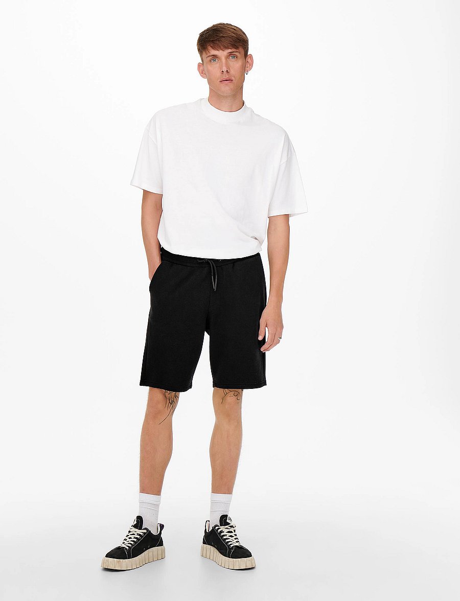 ONLY & SONS - ONSCERES SWEAT SHORTS NOOS - black - 4