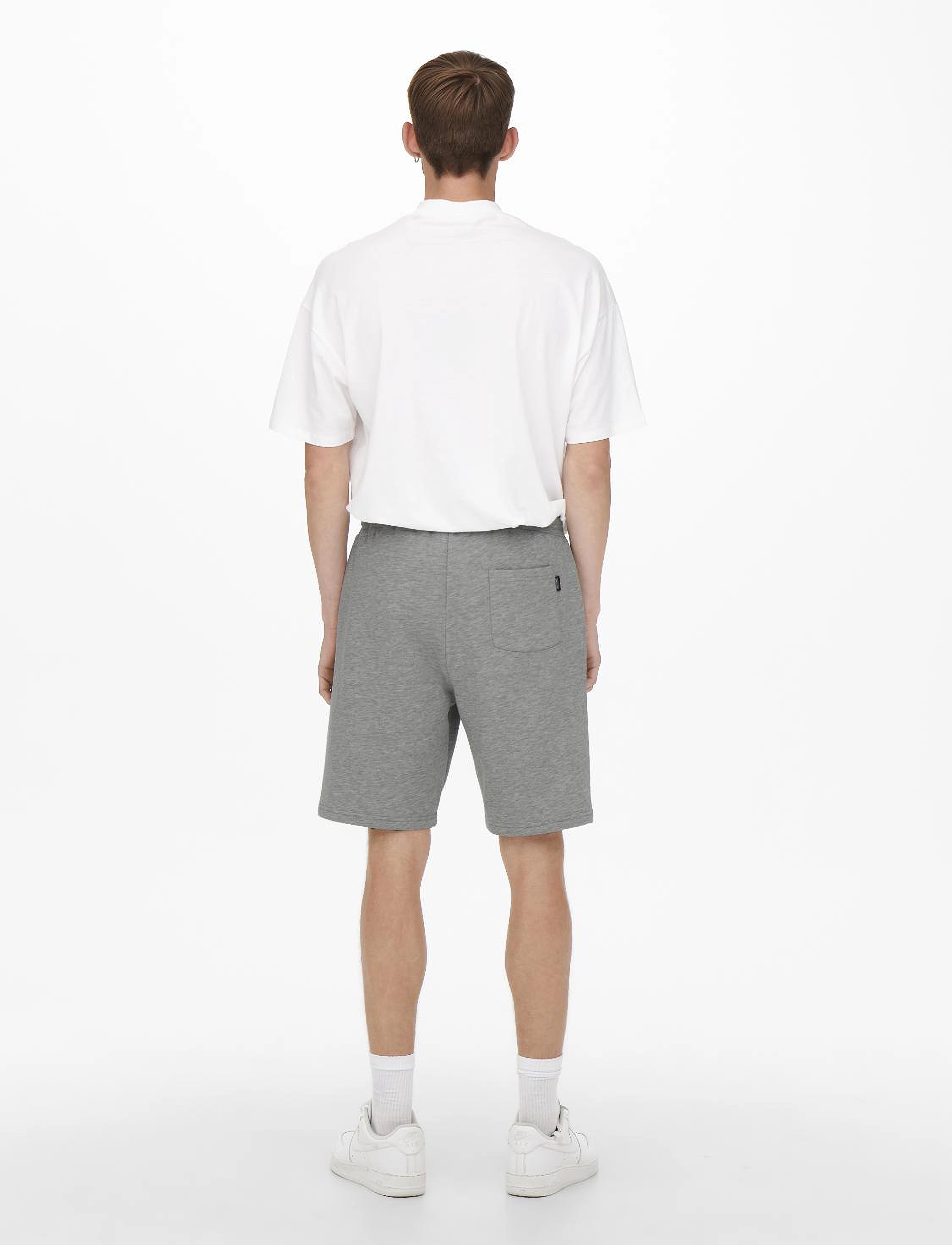 ONLY & SONS - ONSCERES SWEAT SHORTS NOOS - light grey melange - 3