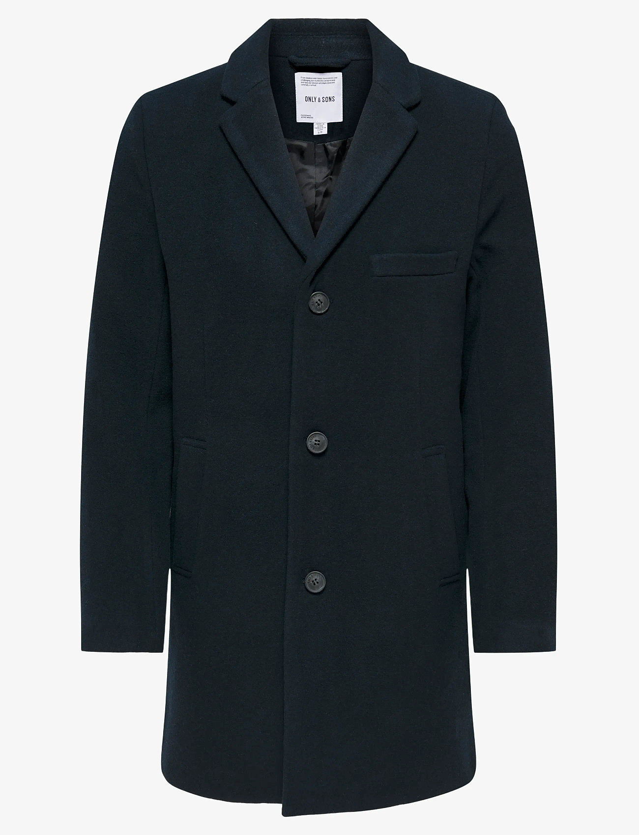 ONLY & SONS - ONSJAYLON WOOL COAT OTW NOOS - dark navy - 0