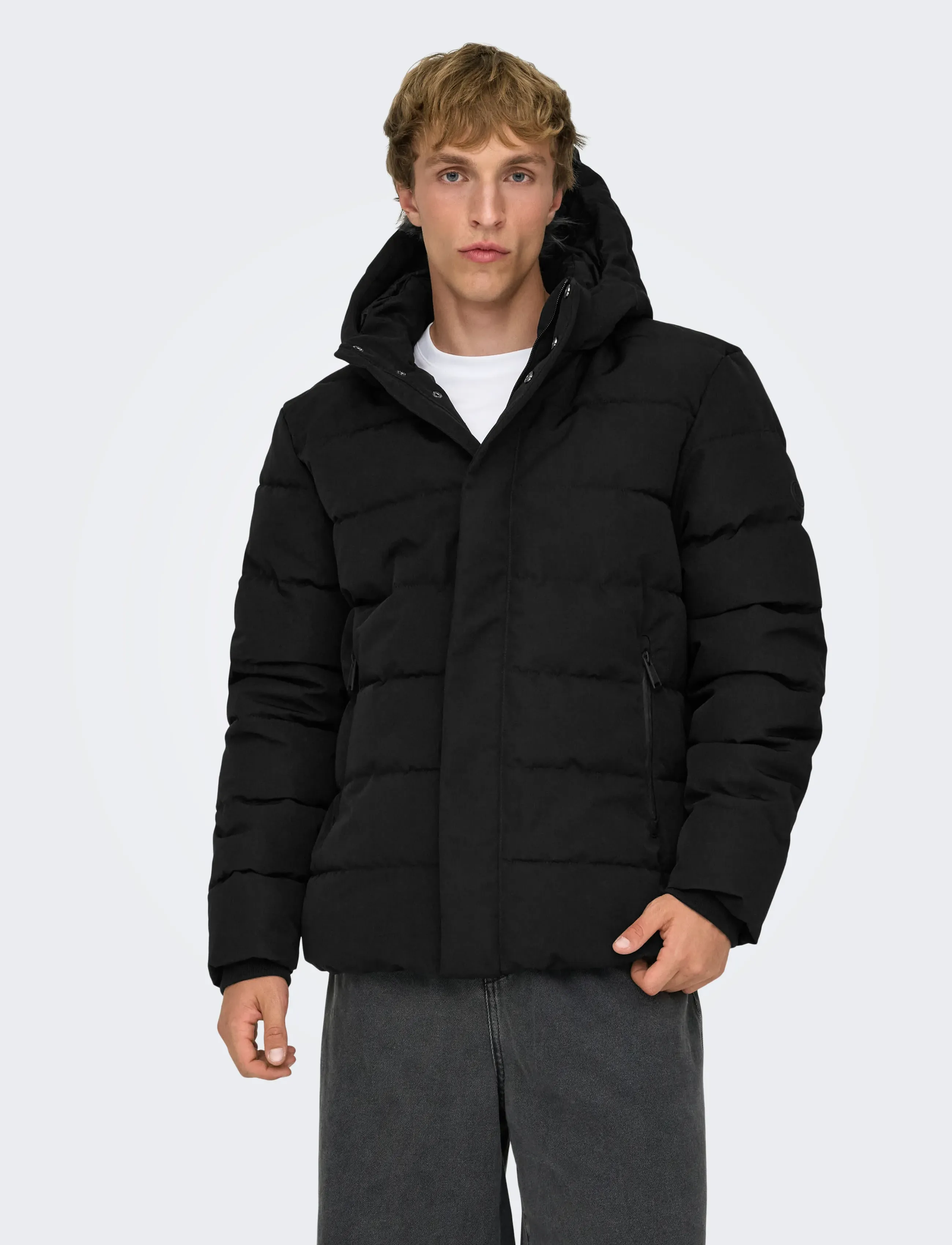 ONLY & SONS Onscayson Puffa Otw Noos, M, Jackets, Schwarz - Padded Männerswear