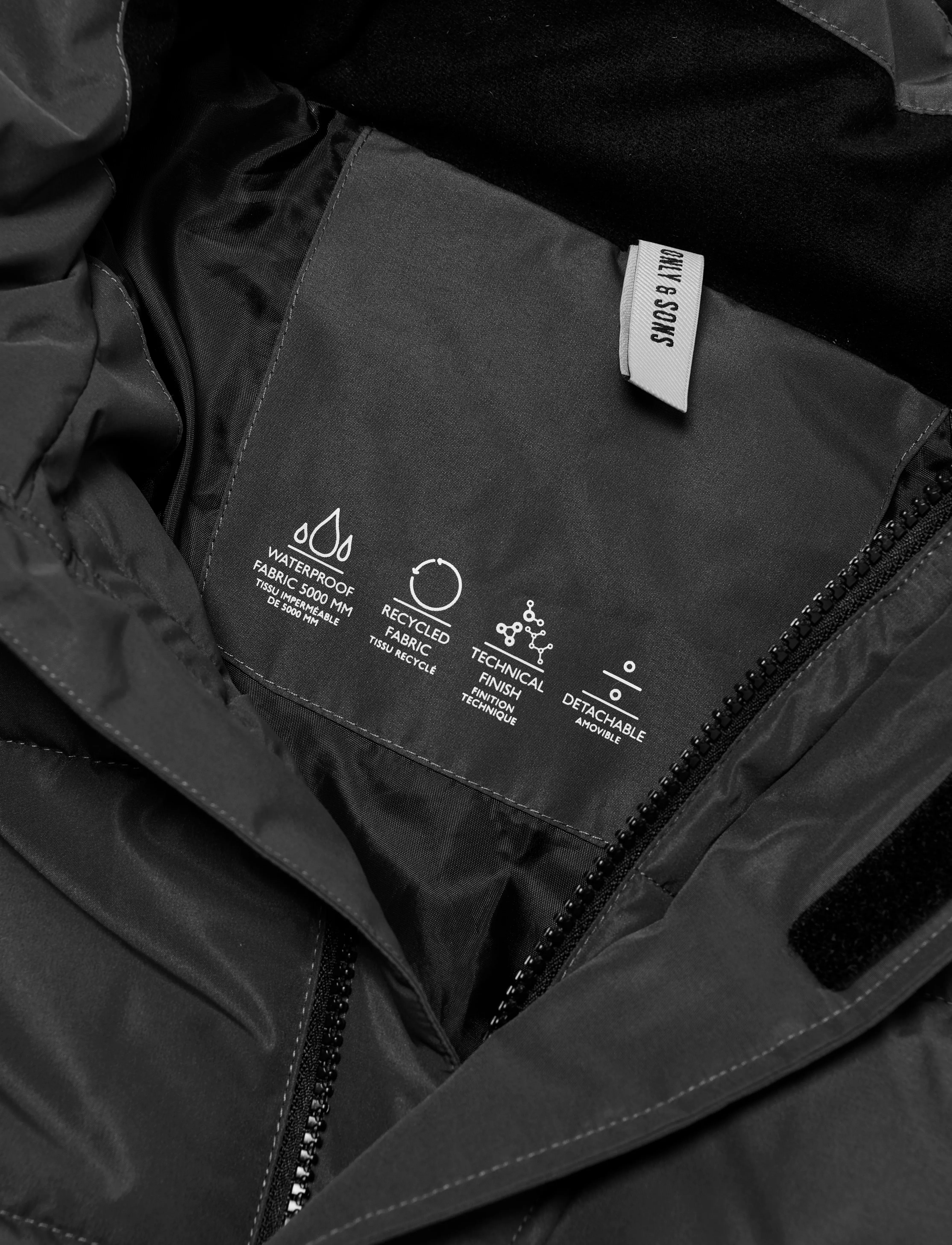 ONLY & SONS - ONSCAYSON PUFFA OTW NOOS - jakker - black - 5