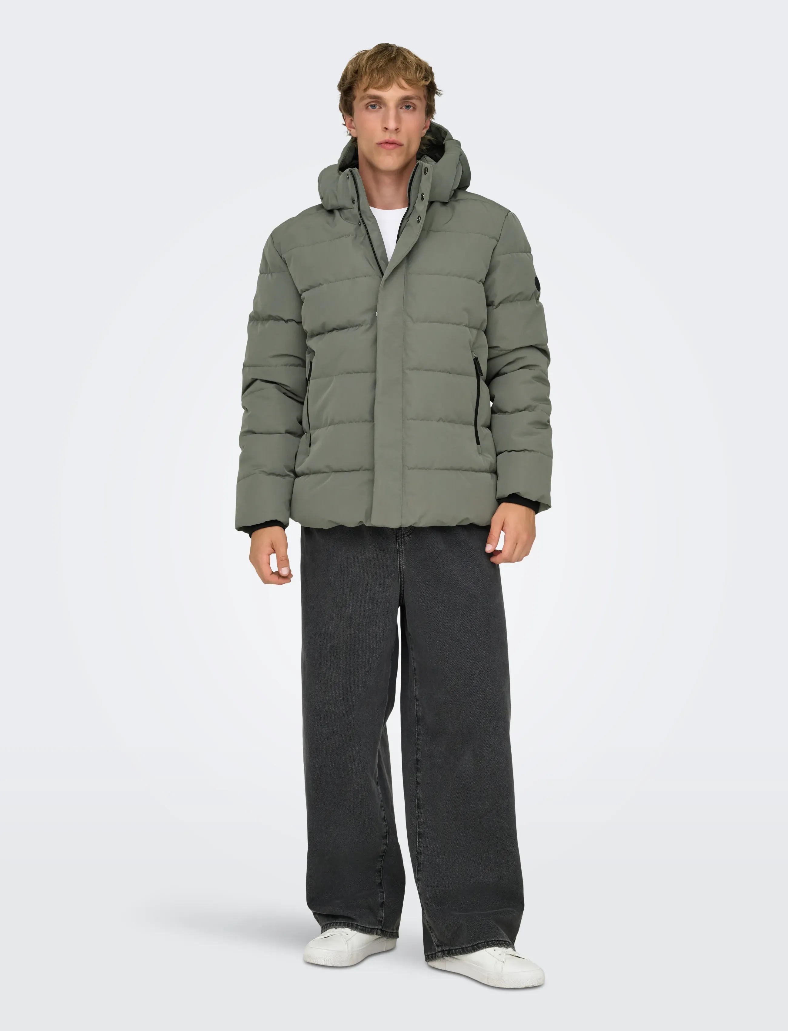 ONLY & SONS - ONSCAYSON PUFFA OTW NOOS - daunenjacken - castor gray - 4