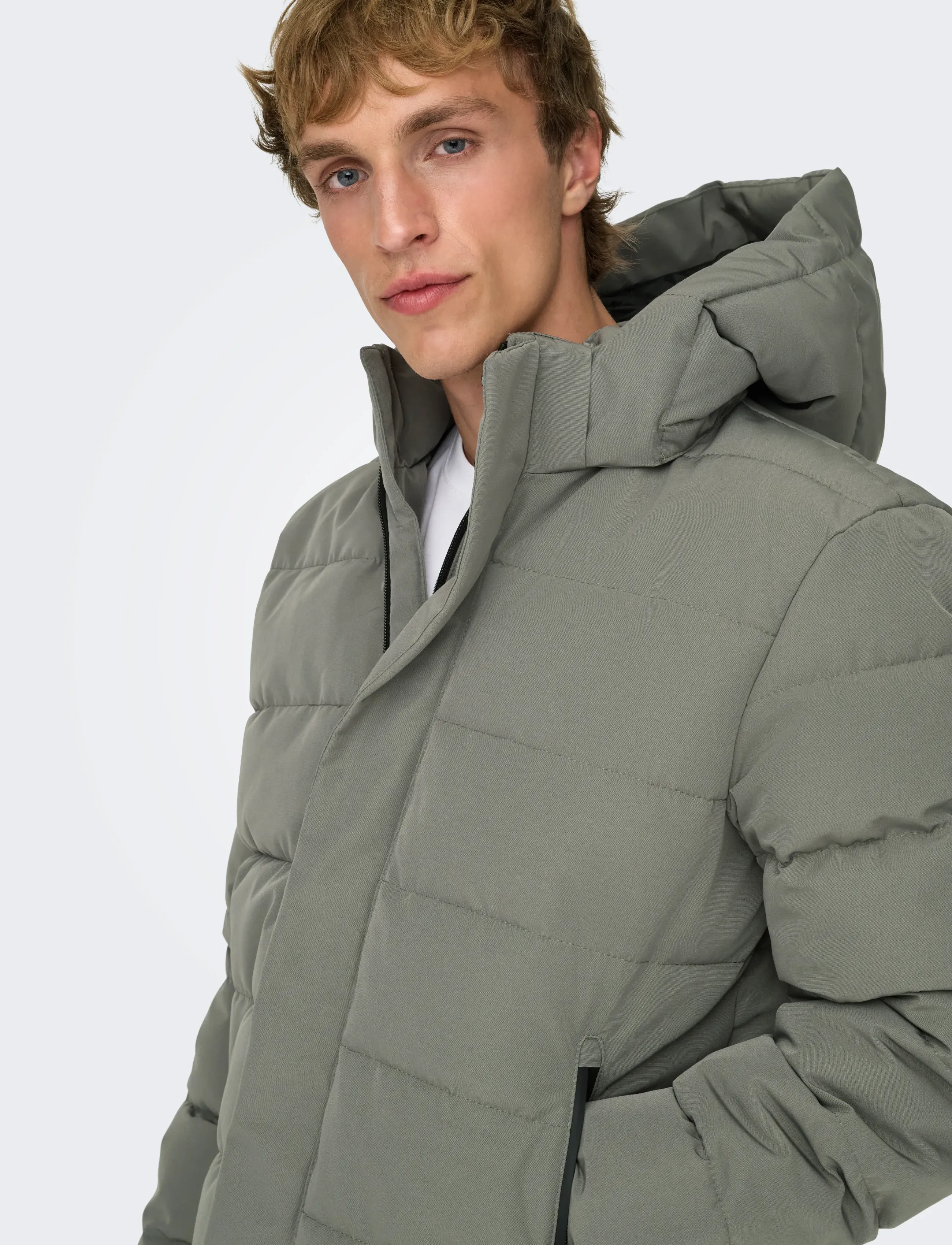 ONLY & SONS - ONSCAYSON PUFFA OTW NOOS - daunenjacken - castor gray - 5